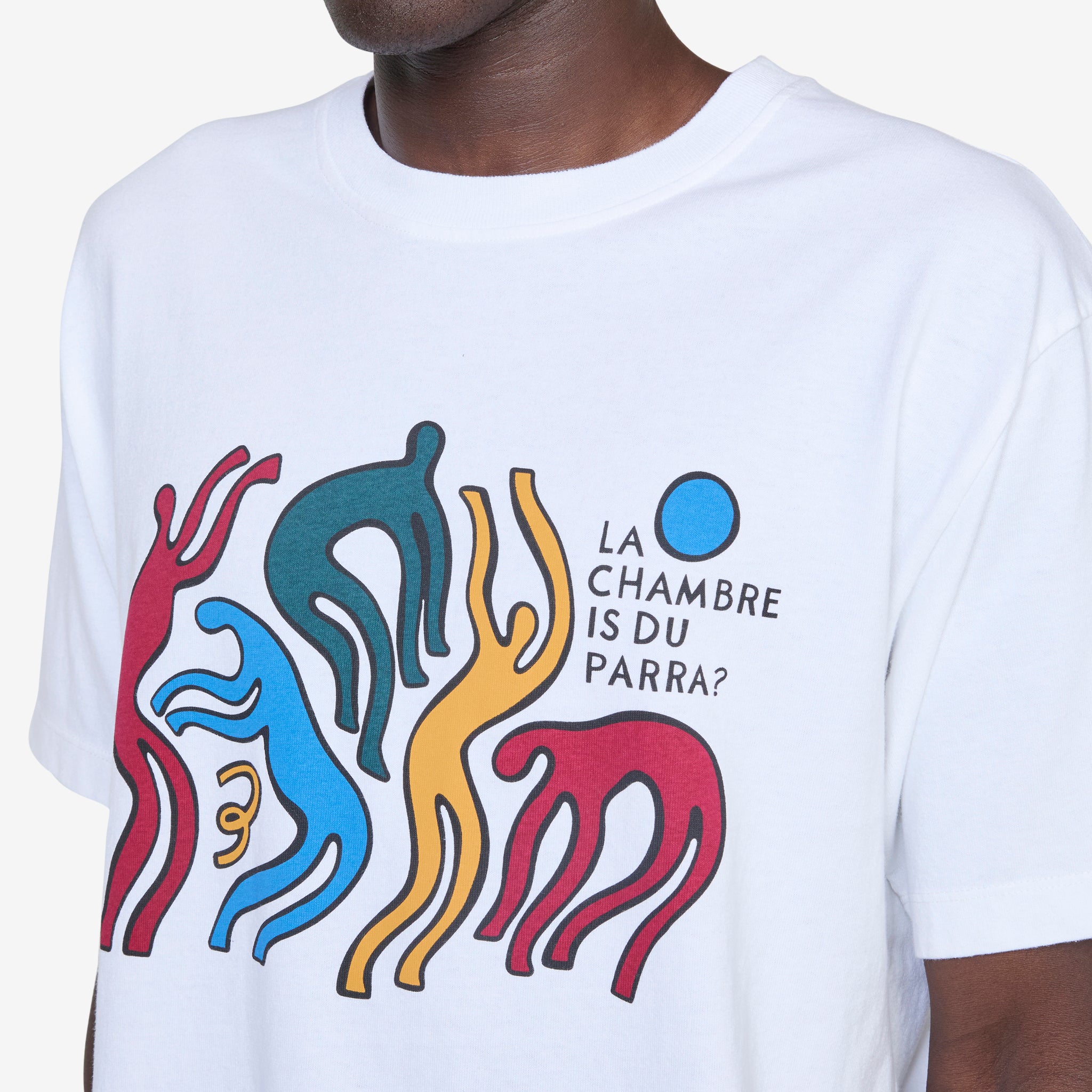 La Chambre Nuit White T-Shirt for Women - Soft Cotton Casual Tee for Everyday Wear & Night Out