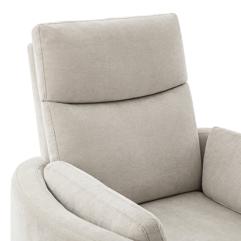 Monica Swivel Rocker Power Recliner Chair with Adjustable Headrest & Lumbar Support - Optional Removable Pillows - Perfect for Living Room, Home Theater & Relaxation