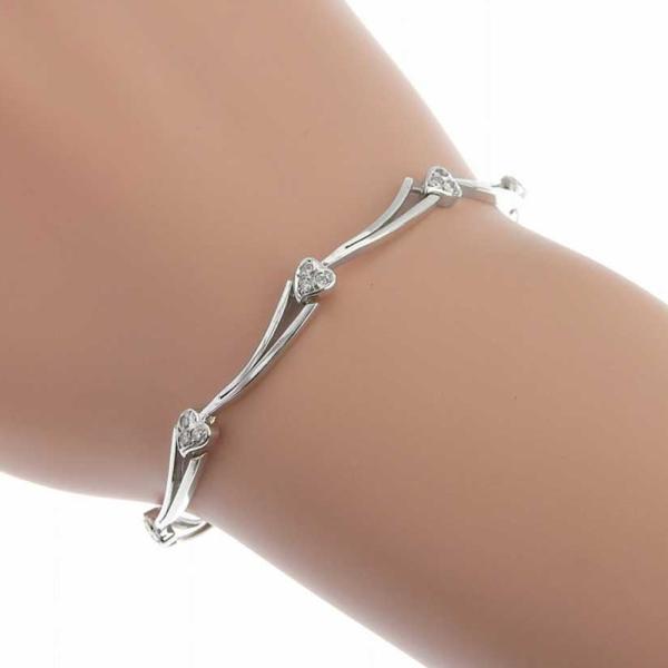 14K Gold Diamond Heart Bracelet - Dainty & Elegant Jewelry Gift for Women - Perfect for Valentine's Day, Anniversary & Special Occasions