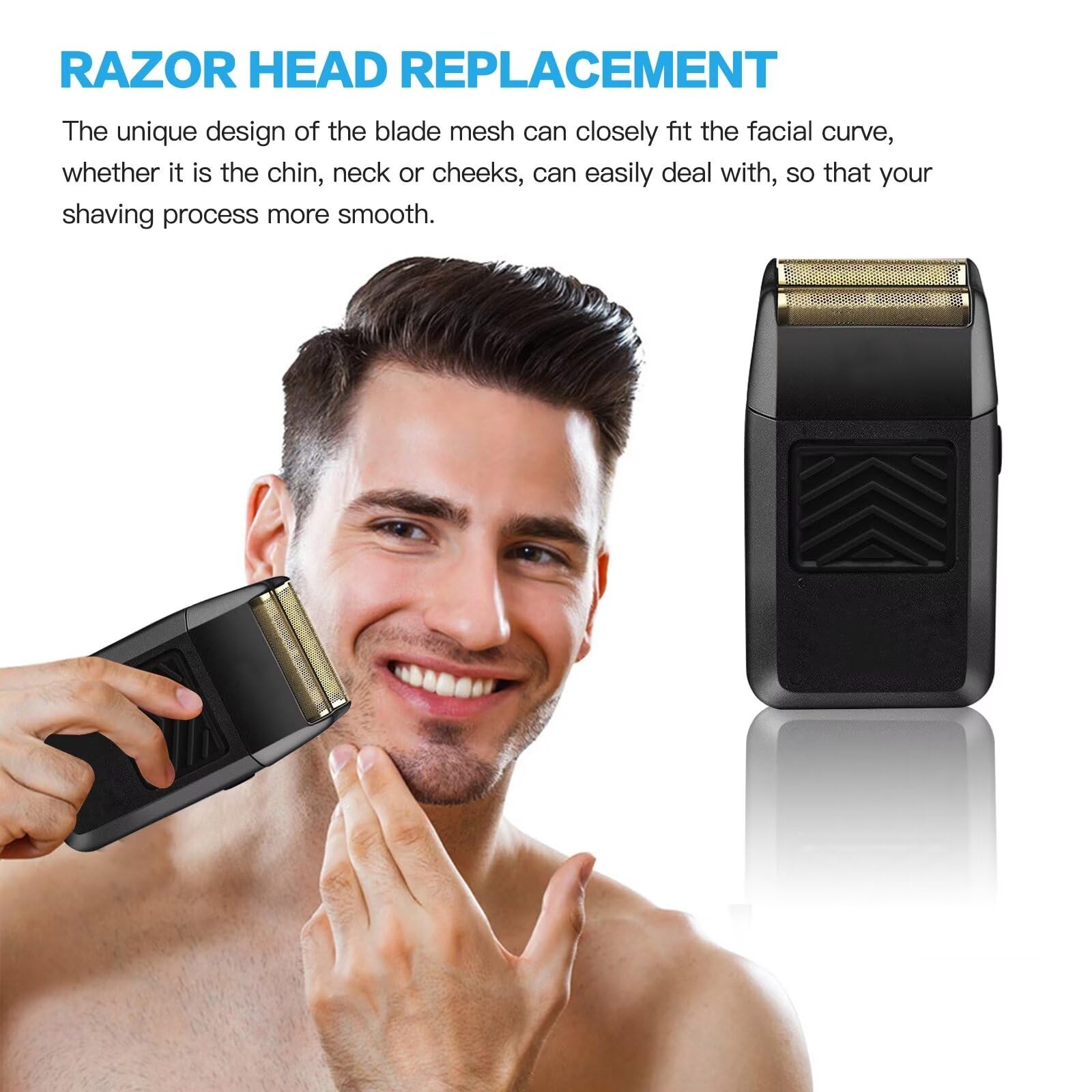 Wahl 5-Star Finale Shaver Replacement Foil & Cutter Bar Assembly - Super Close Gold Version for Smooth Shaving at Home or Salon | Compatible with Wahl Clippers & Trimmers