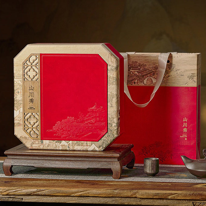 Premium Raw Puer Tea Cakes in Exquisite Beijing Opera Gift Box - Authentic Yunnan Pu-erh Tea for Gifting, Collecting & Daily Brewing - Perfect for Tea Ceremonies, Home Enjoyment & Special Occasions