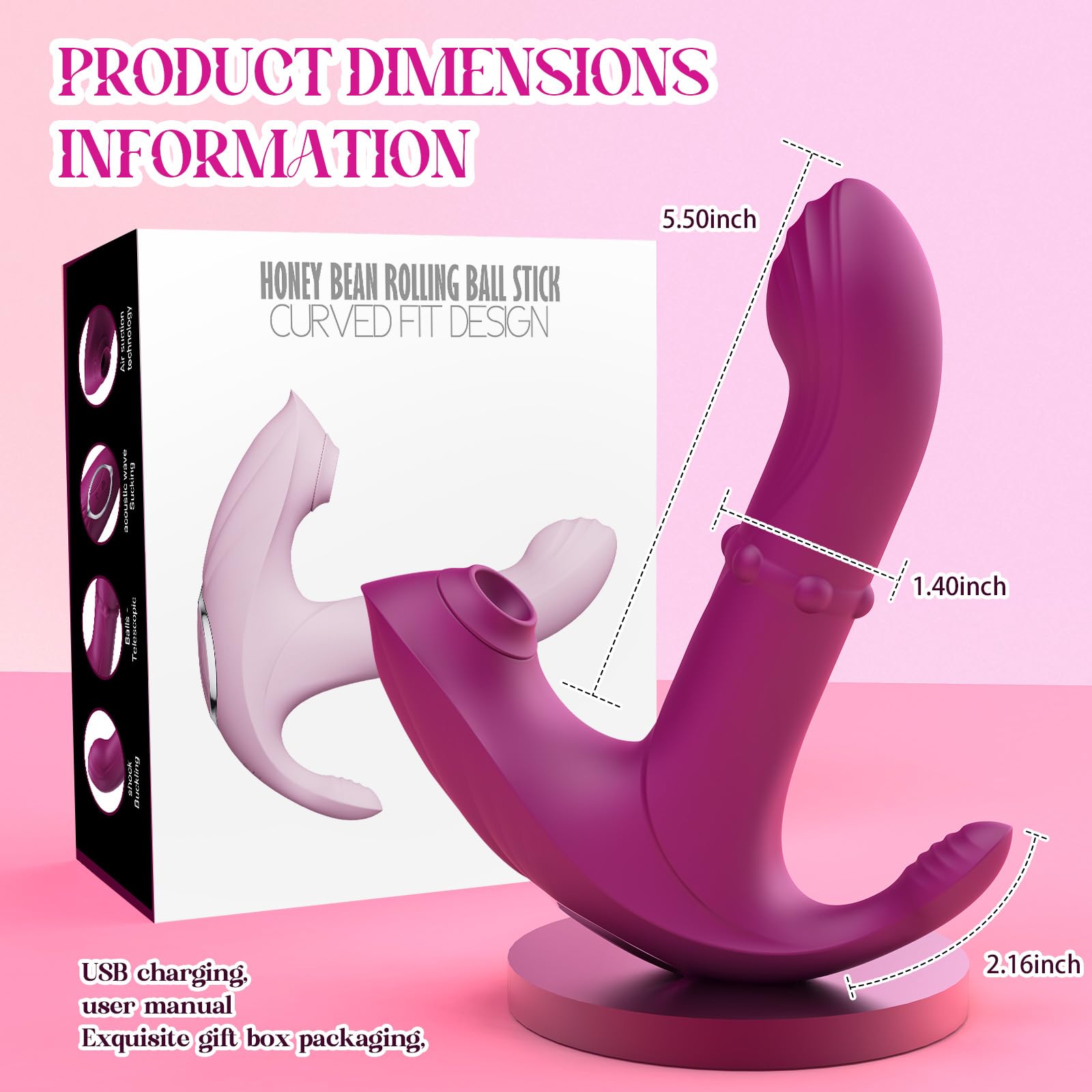 Premium Rechargeable Vibrator for Women - 26 Patterns & 20 Speeds APP Controlled Thrusting Dildo with Clitoral Stimulator | G-Spot Massager for Solo Play & Couples Use | Waterproof Adult Toy for Enhanced Pleasure
