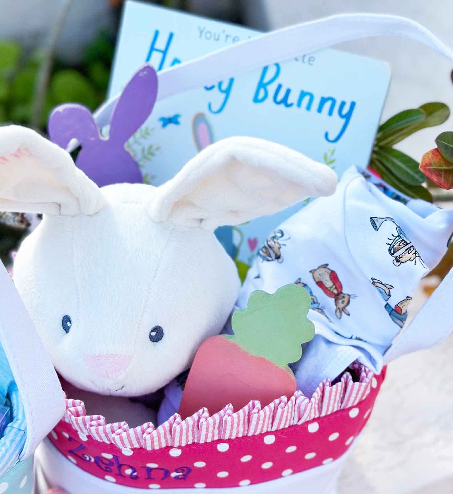 Soft & Light Easter Basket - Unpersonalized Bright Pink for Kids | Easter Egg Hunt, Spring Decor, Gift Giving