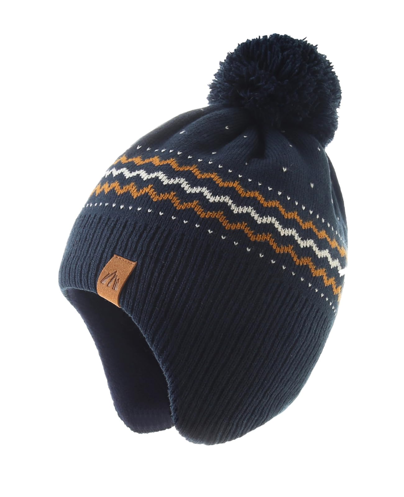 Moon Kitty Baby Boys Winter Fleece Hats - Warm Toddler Beanies for Boys & Girls - Soft Knit Winter Hat for Infants & Kids - Perfect for Snow Play, Outdoor Activities & Cold Weather Protection