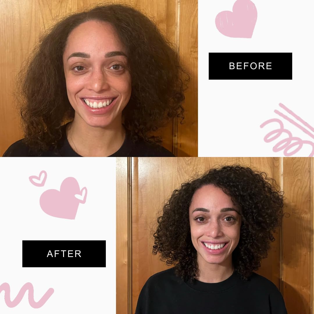 Wash N Go 2-in-1 Curly Hair Shampoo & Conditioner - Sulfate Free, Paraben Free, 8 fl oz - Hydrating & Detangling for Natural Curls (Perfect for Daily Wash & Go Routine)