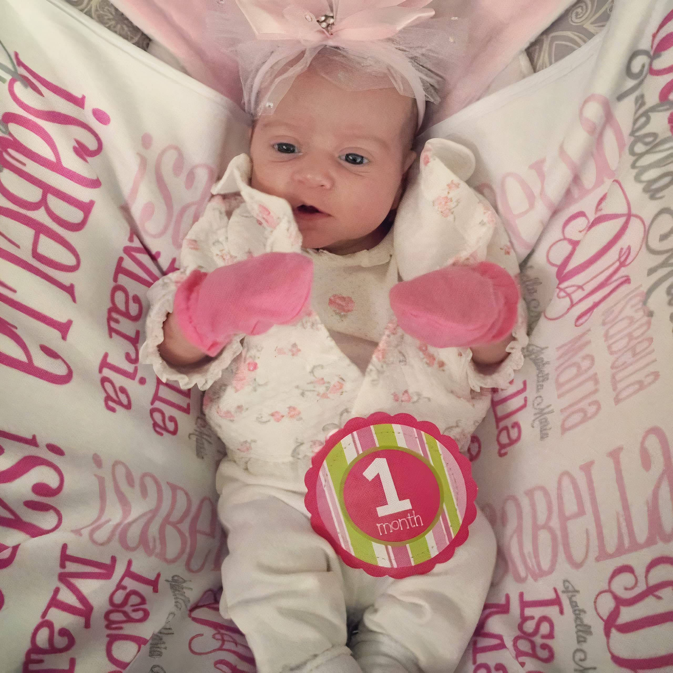 Custom Personalized Baby Blanket with Name - Best Friend Quotes & Pink Blushing Design for Newborn Nursery, Christening, Baptism Gift | Soft & Cozy Infant Blanket for Crib, Stroller & Photo Shoots