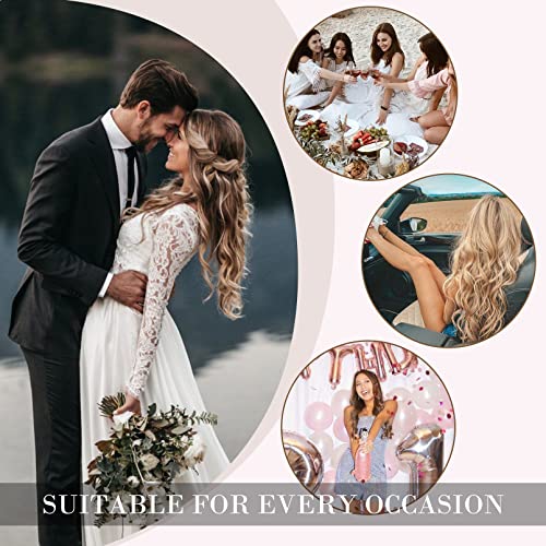 4PCS Clip-in Synthetic Hair Extensions - Long & Thick Hair Extensions for Women - Perfect for Parties, Weddings & Everyday Styling