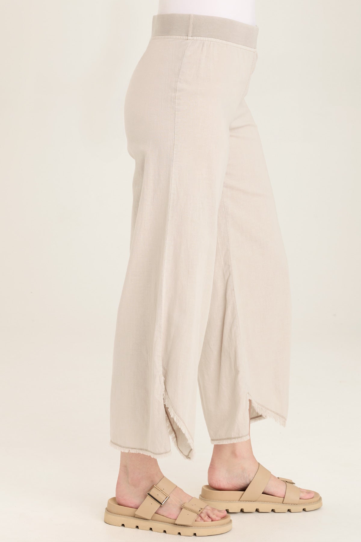 Stylish Astri Asymmetric Wide Leg Pants for Women - High Waisted Flowy Trousers with Unique Hem Design | Perfect for Office Wear, Casual Outfits & Special Occasions