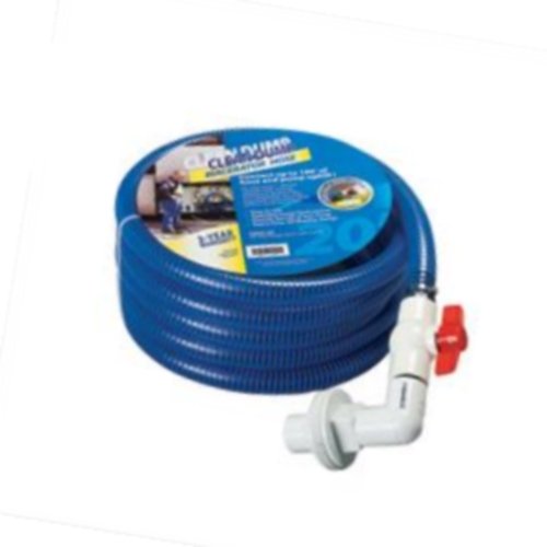 Actech CDHV20 20-Foot Heavy Duty Discharge Hose with Valve - Ideal for Water Transfer, Pool Draining, and Industrial Applications