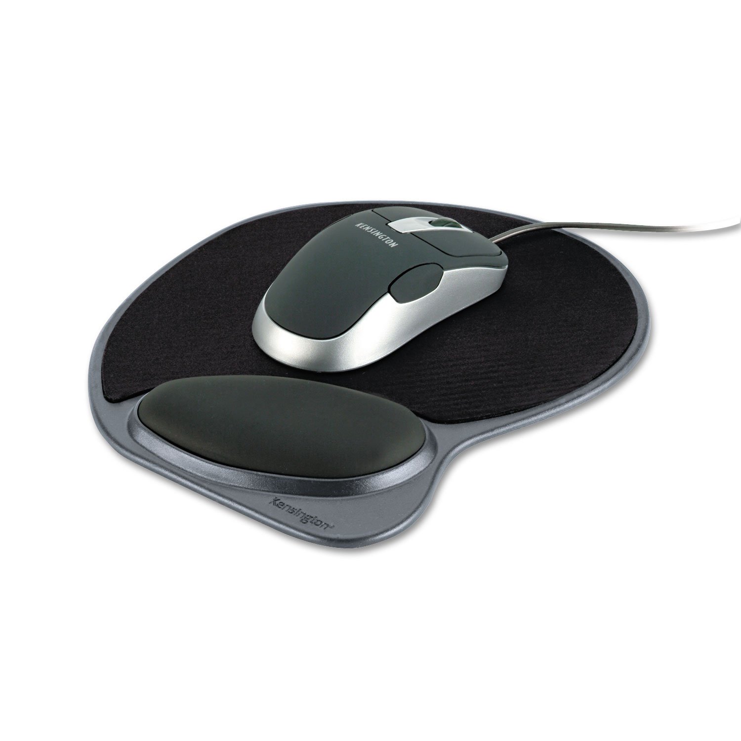 Kensington 62816 Ergonomic Memory Foam Mouse Pad with Wrist Support - Black - Comfortable Office & Gaming Accessory for Long Computer Use