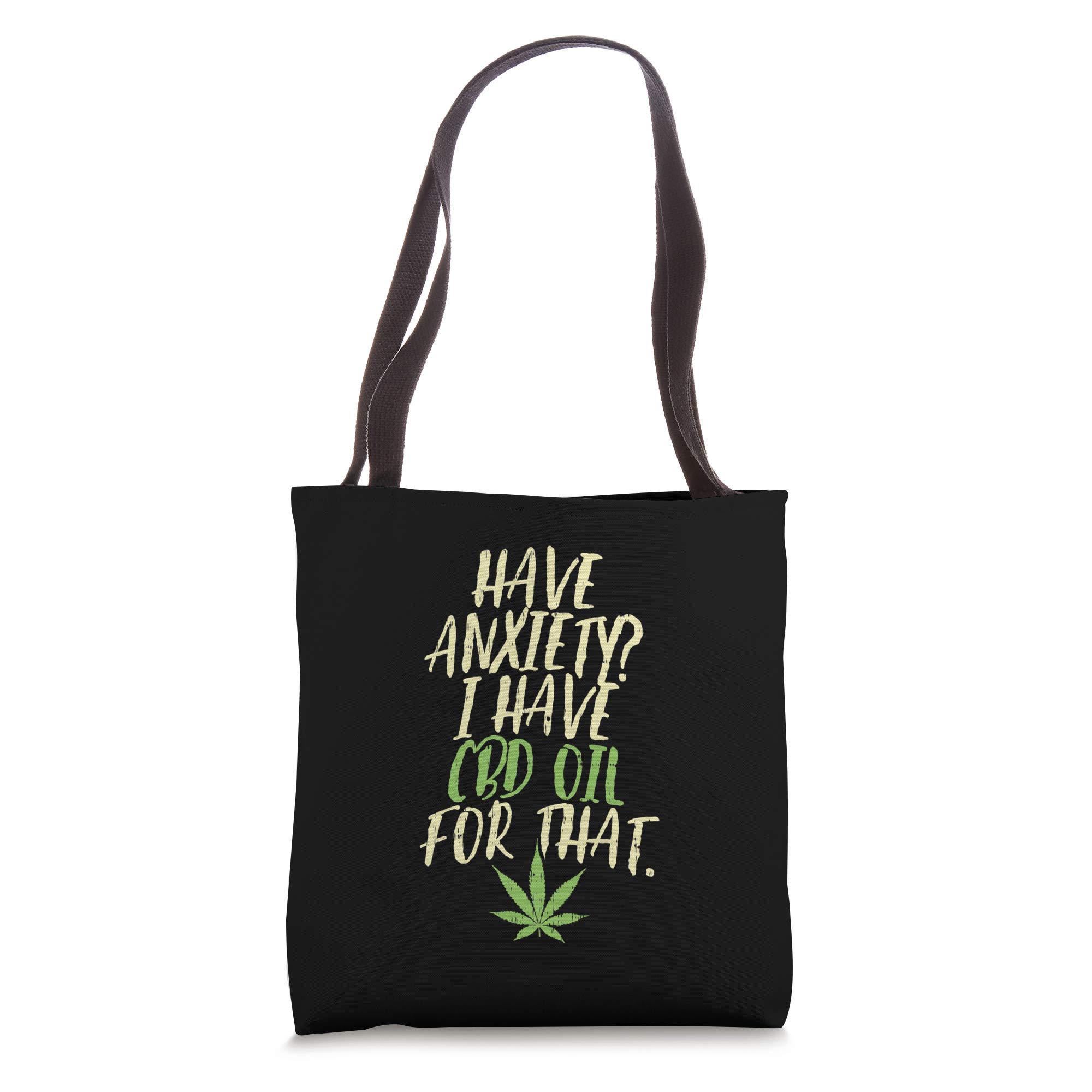 Anxiety Relief CBD Oil Tote Bag - Premium Cannabidiol Accessory for Stress & Relaxation | Perfect for Yoga, Travel & Daily Use