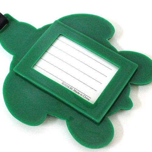 Island Heritage Hawaiian Turtle Luggage Tag - Honu Sea Turtle Design, 1 Count, Green, 4.25 x 3.5 Inches - Perfect for Travel, Vacation & Beach Trips