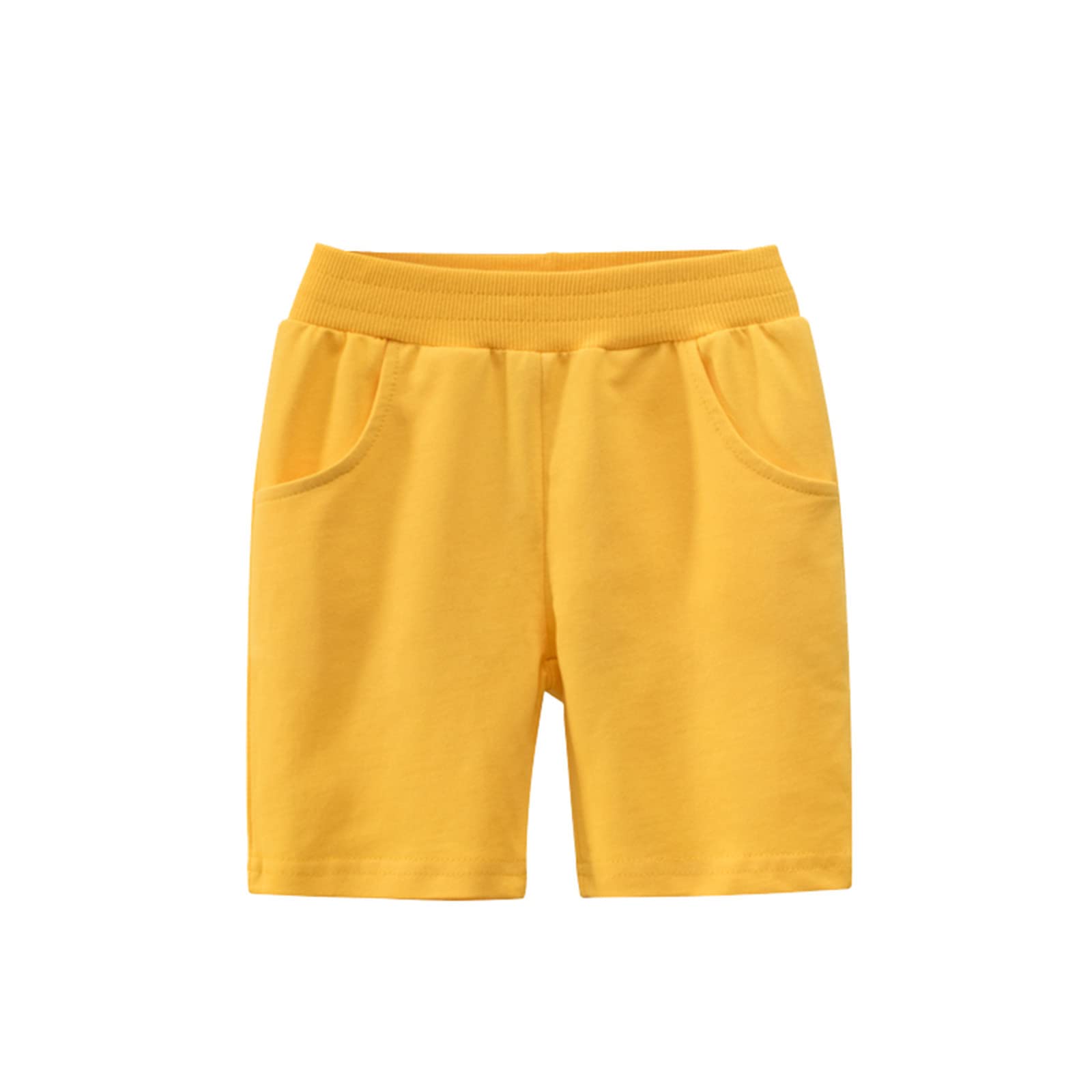 Boys Girls Sport Shorts - Casual Cargo Beach Shorts for Toddlers - Red