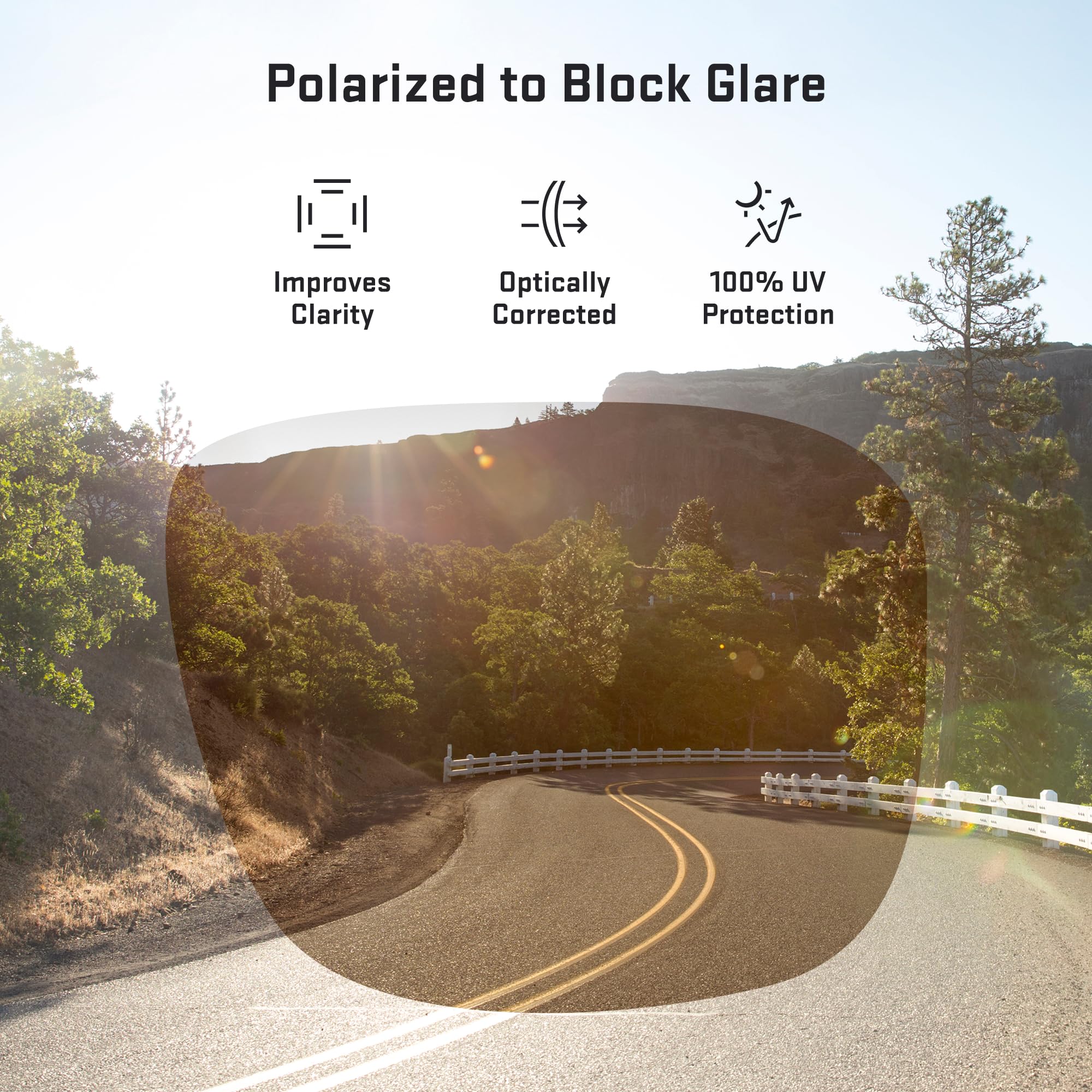 Revant Replacement Lenses for Electric Charge Sunglasses - Polarized UV Protection Interchangeable Lens Set for Outdoor Sports & Driving