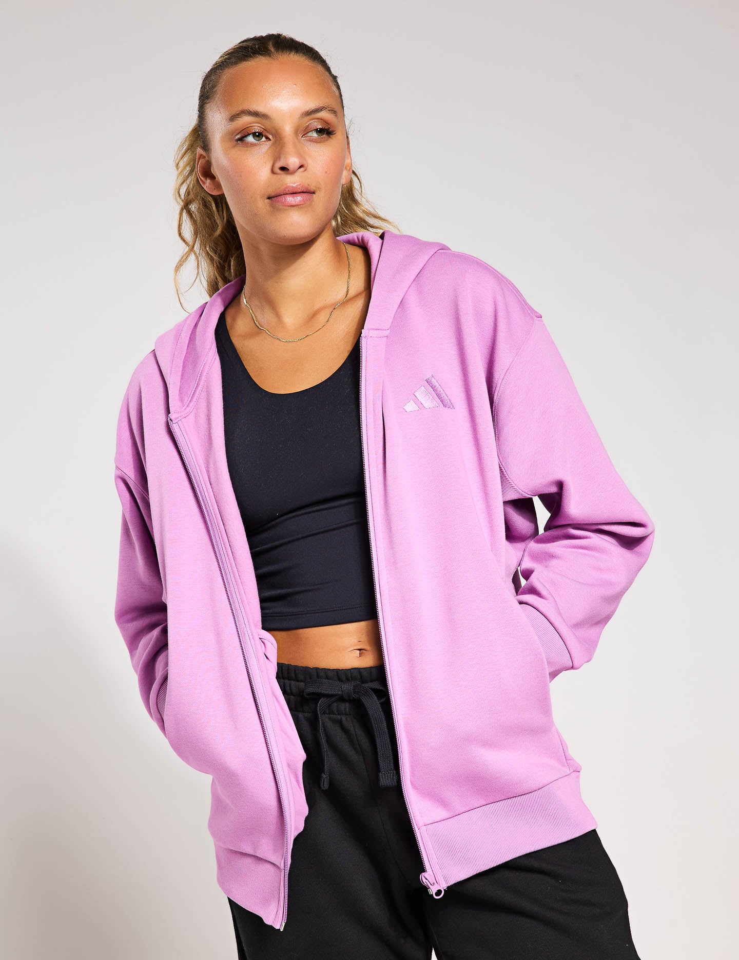 ALL SZN Fleece Full Zip Hoodie - Preloved Purple | Cozy & Warm Winter Wear for Men & Women | Perfect for Outdoor Activities, Casual Outfits & Layering