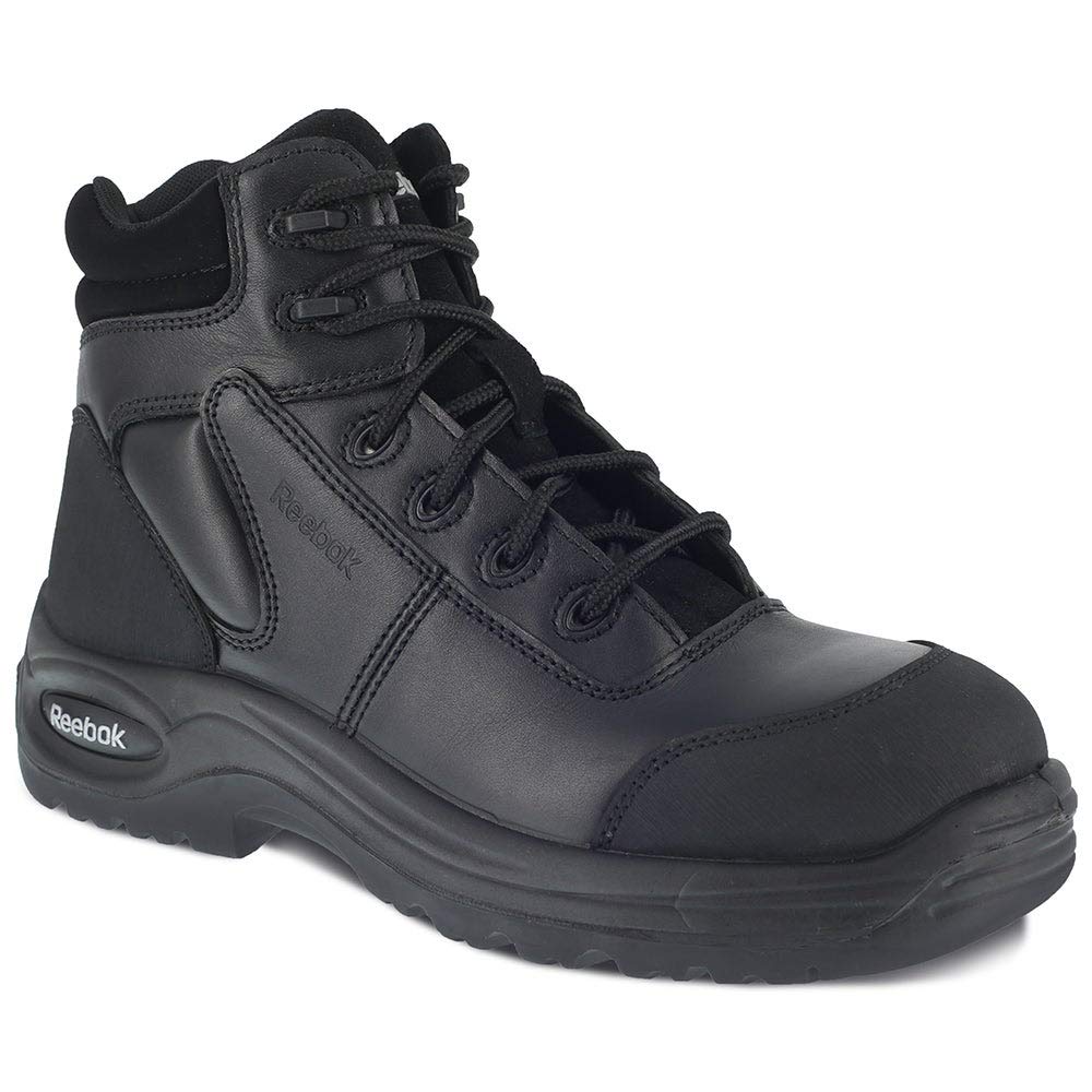 Reebok Women's Trainex Composite Toe Work Boots - Black, Size 10.5 Medium | Safety Shoes for Construction, Warehouse & Industrial Work