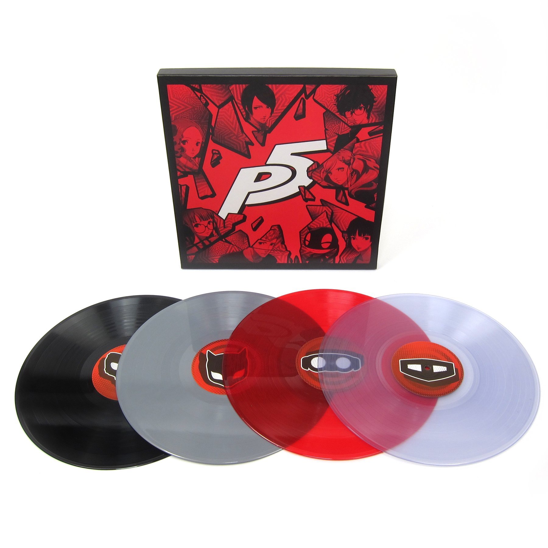 Atlus Sound Team: Persona 5 Original Soundtrack (Colored Vinyl) 4LP Box Set - Perfect for Gaming Enthusiasts & Vinyl Collectors | Great for Home Entertainment & Music Lovers