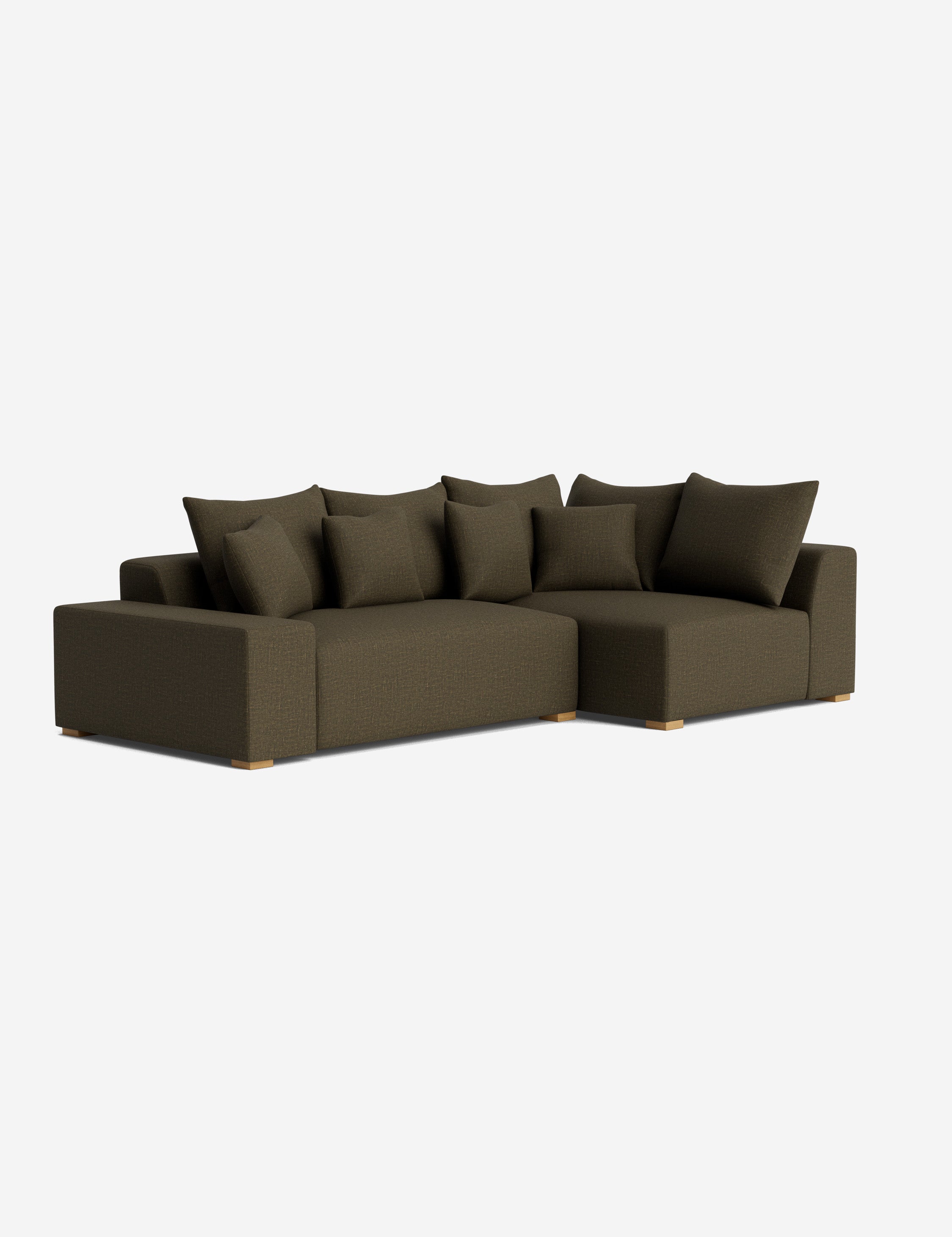 Stylish Clayton Sectional Sofa - Modern L-Shaped Couch for Living Room, Home Theater & Lounge Areas | Comfortable Fabric Upholstery & Spacious Seating