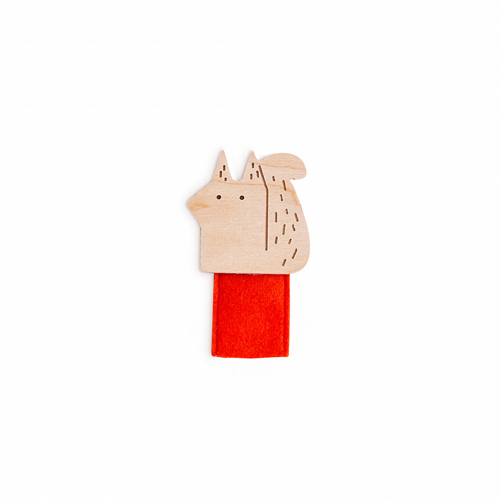 Babai Finger Puppet Squirrel - Soft Plush Animal Hand Puppet for Kids Storytelling & Interactive Play - Perfect for Classroom, Nursery, and Family Fun Time
