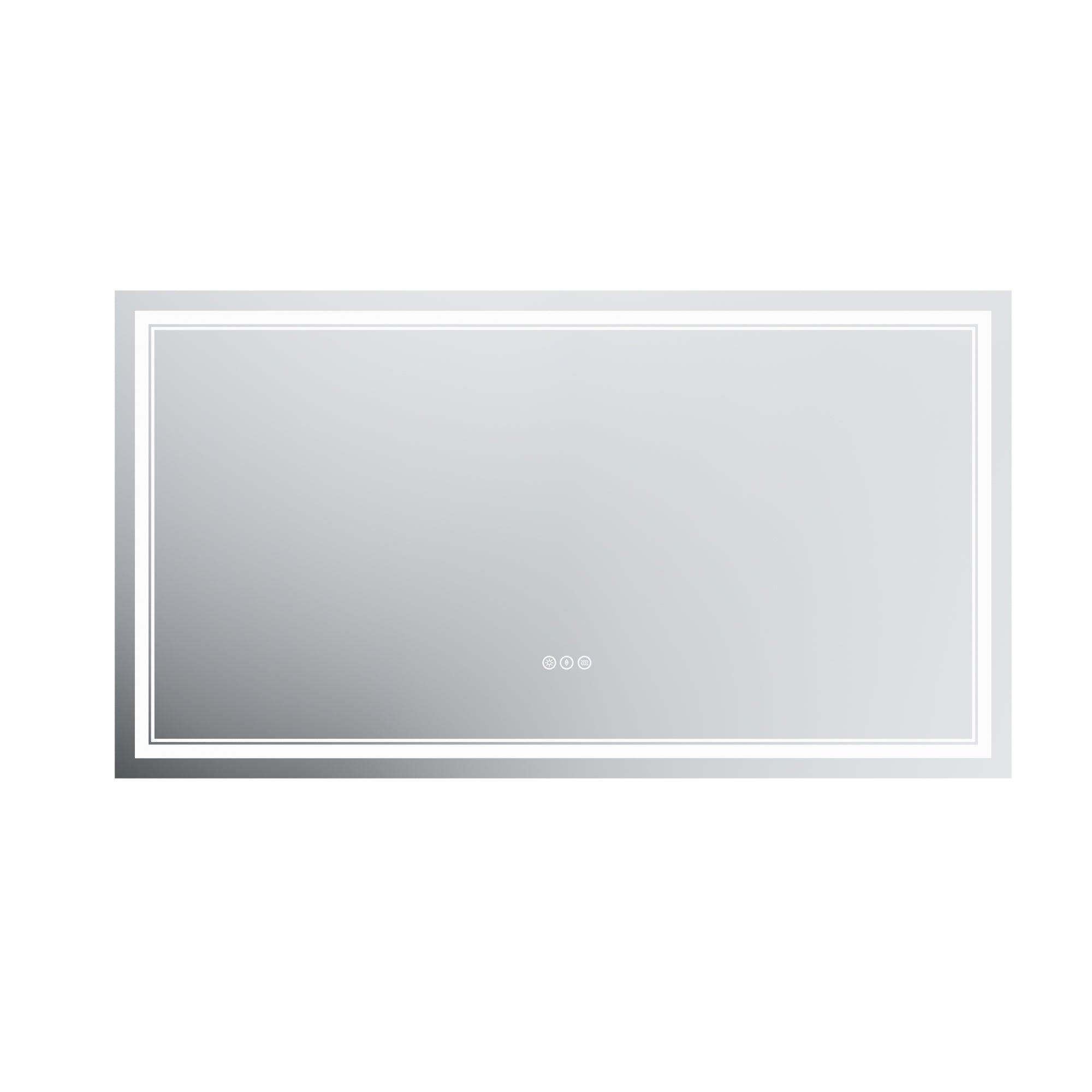 Anti-Fog LED Bathroom Mirror with Dimmable Backlit & Touch Switch - GlareGuard Illuminated Vanity Mirror for Makeup, Shaving & Home Decor