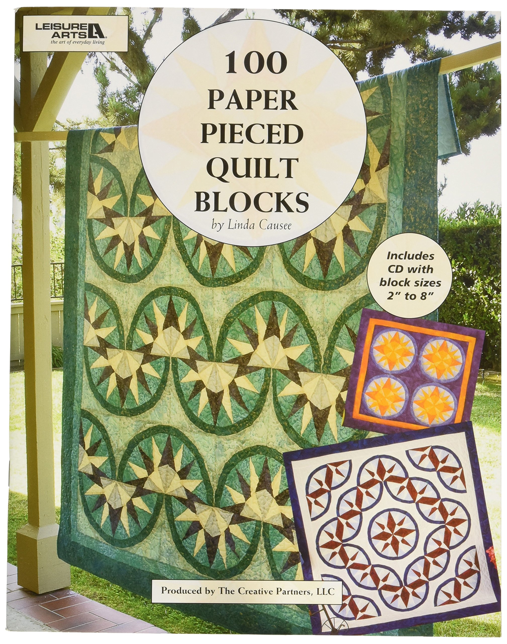 Leisure Arts 100 Paper Pieced Quilt Blocks - Premium Quilting Supplies for DIY Patchwork & Home Decor Projects | Perfect for Beginners & Advanced Quilters