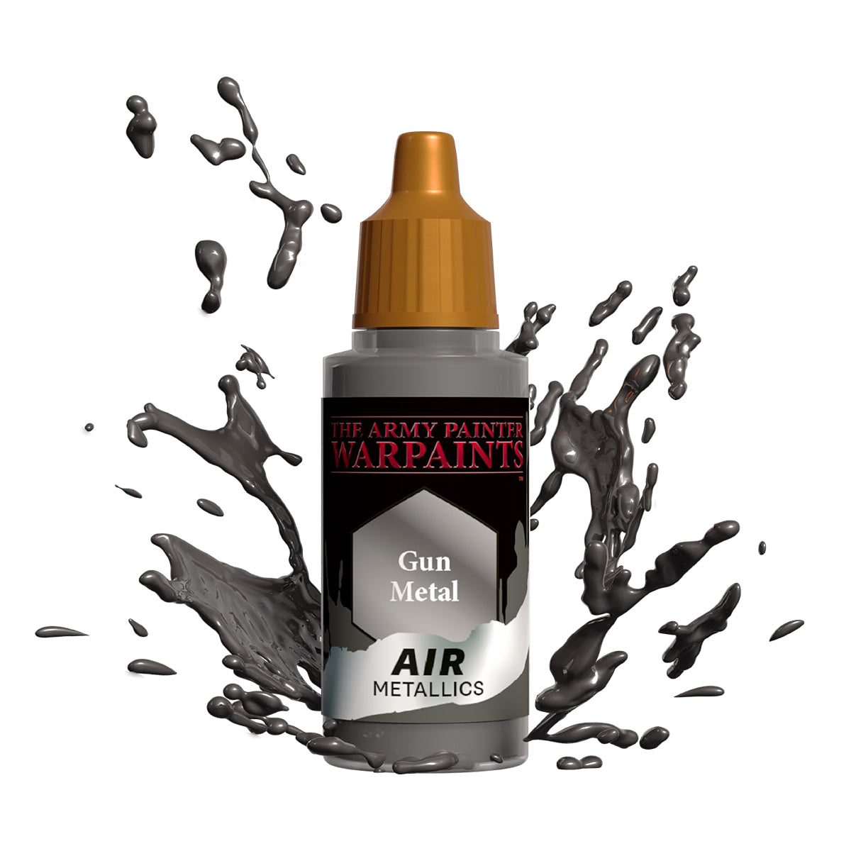 Warpaints Air Metallics: Gun Metal - Premium Metallic Paint for Miniatures, Models & Cosplay - Perfect for Warhammer, D&D & Airbrush Projects