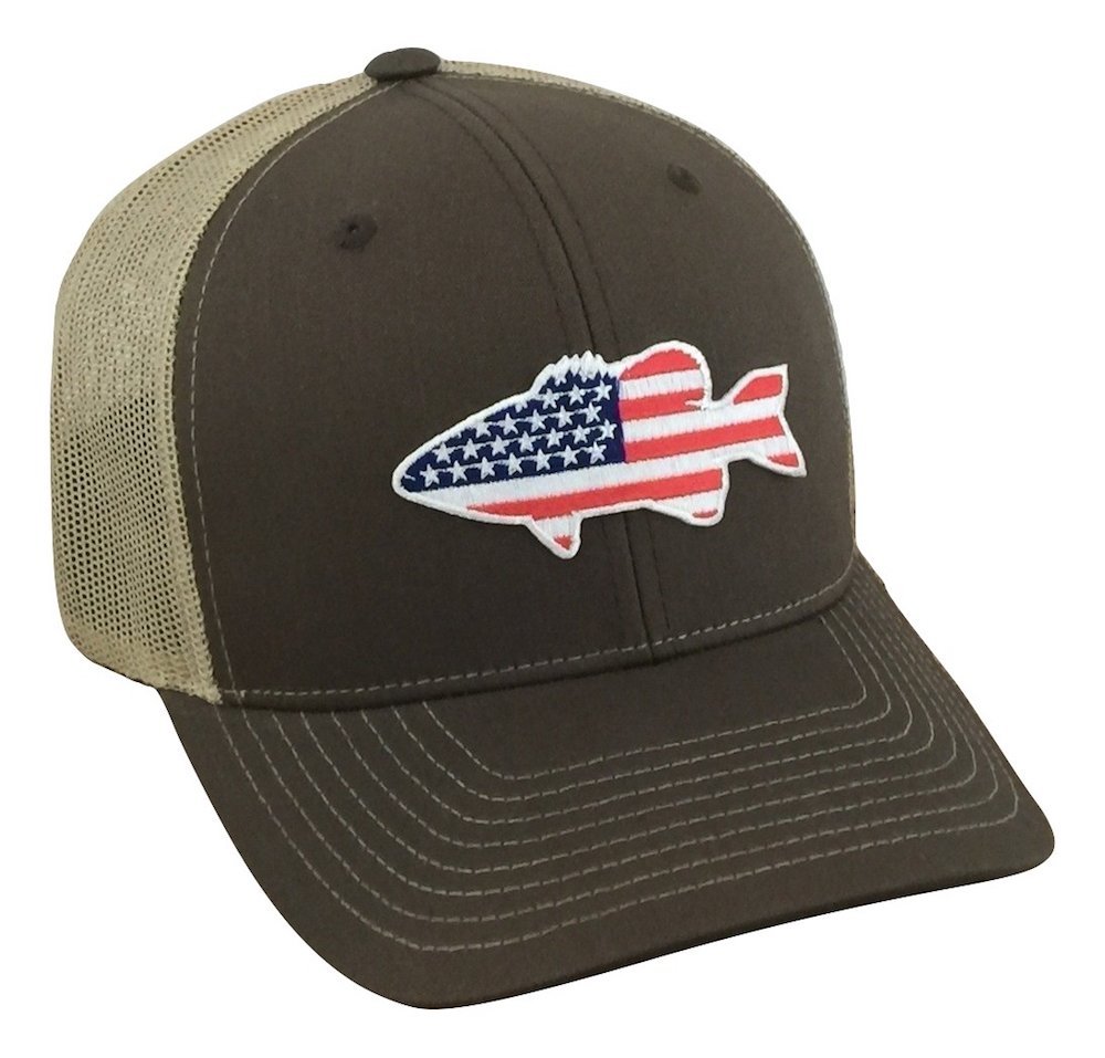 Old Glory American Bass Adjustable Baseball Cap - Patriotic USA Flag Design for Men & Women - Perfect for Fishing, Outdoor Sports & Casual Wear