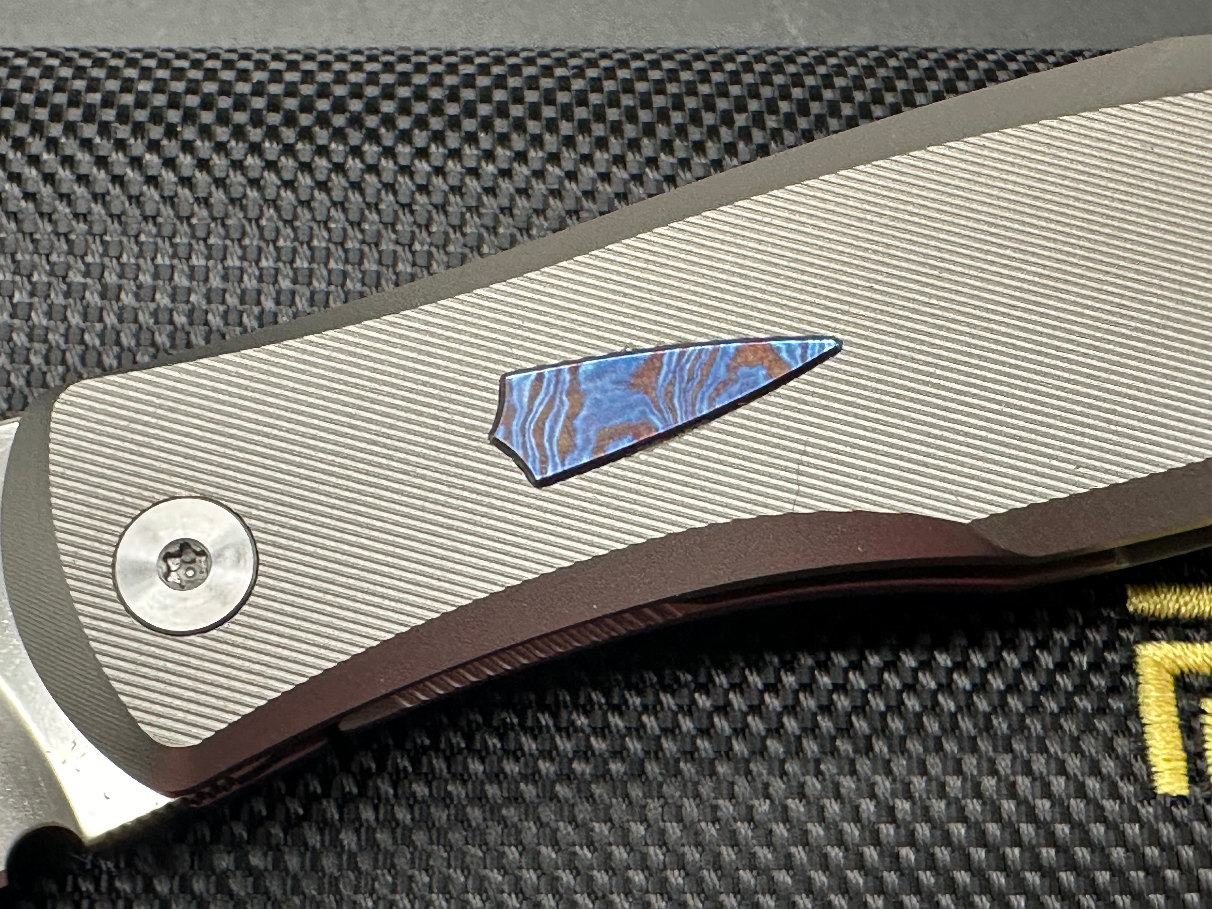 Artisan Cutlery Weyden ATZ 1859G S90V Blade Titanium Handle Folding Knife - Outdoor Camping, Hunting, Survival & EDC Gear