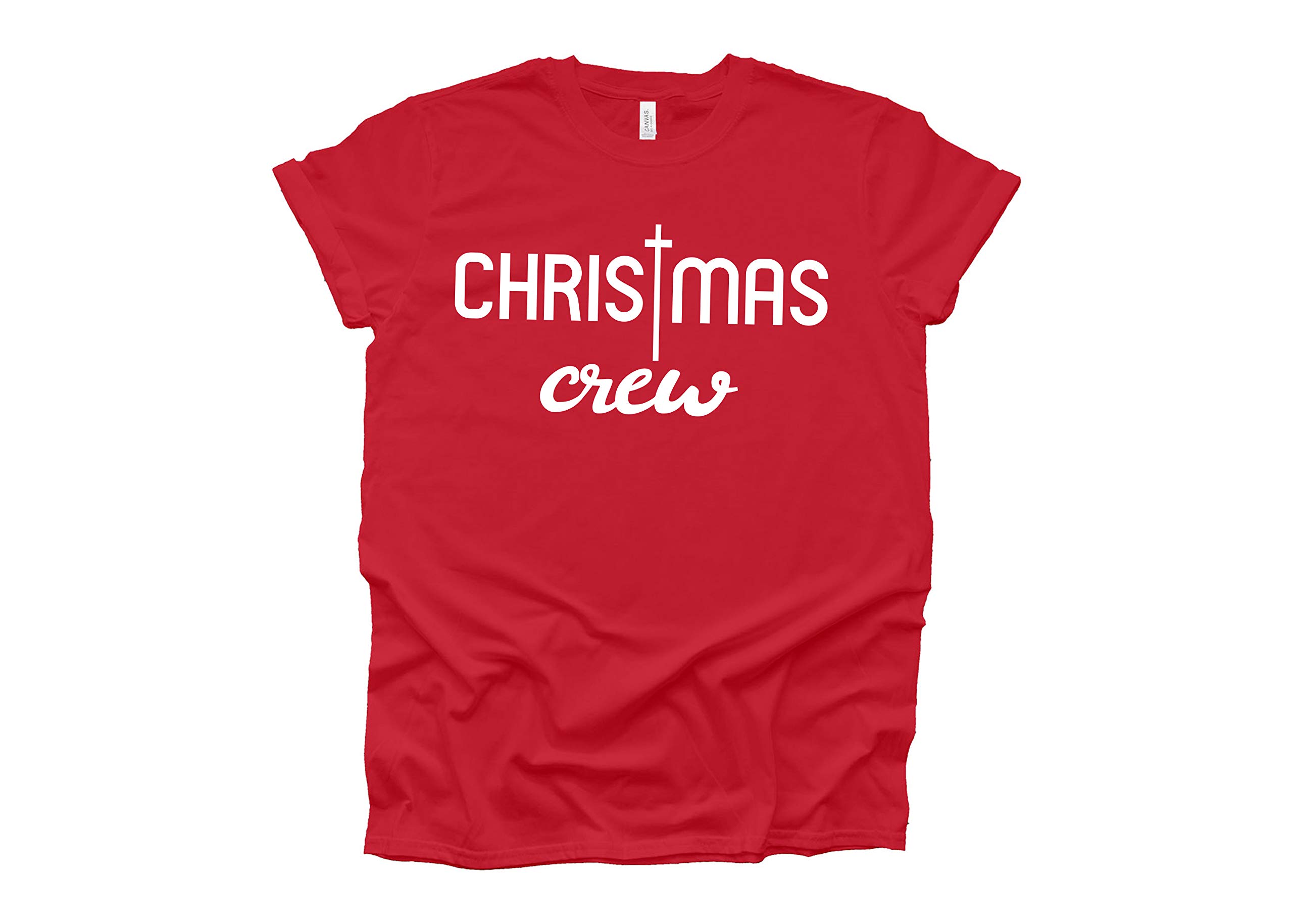 Festive Christmas Crew Shirts for Women - Holiday Squad Matching T-Shirts - Perfect for Family Gatherings, Office Parties & Festive Celebrations