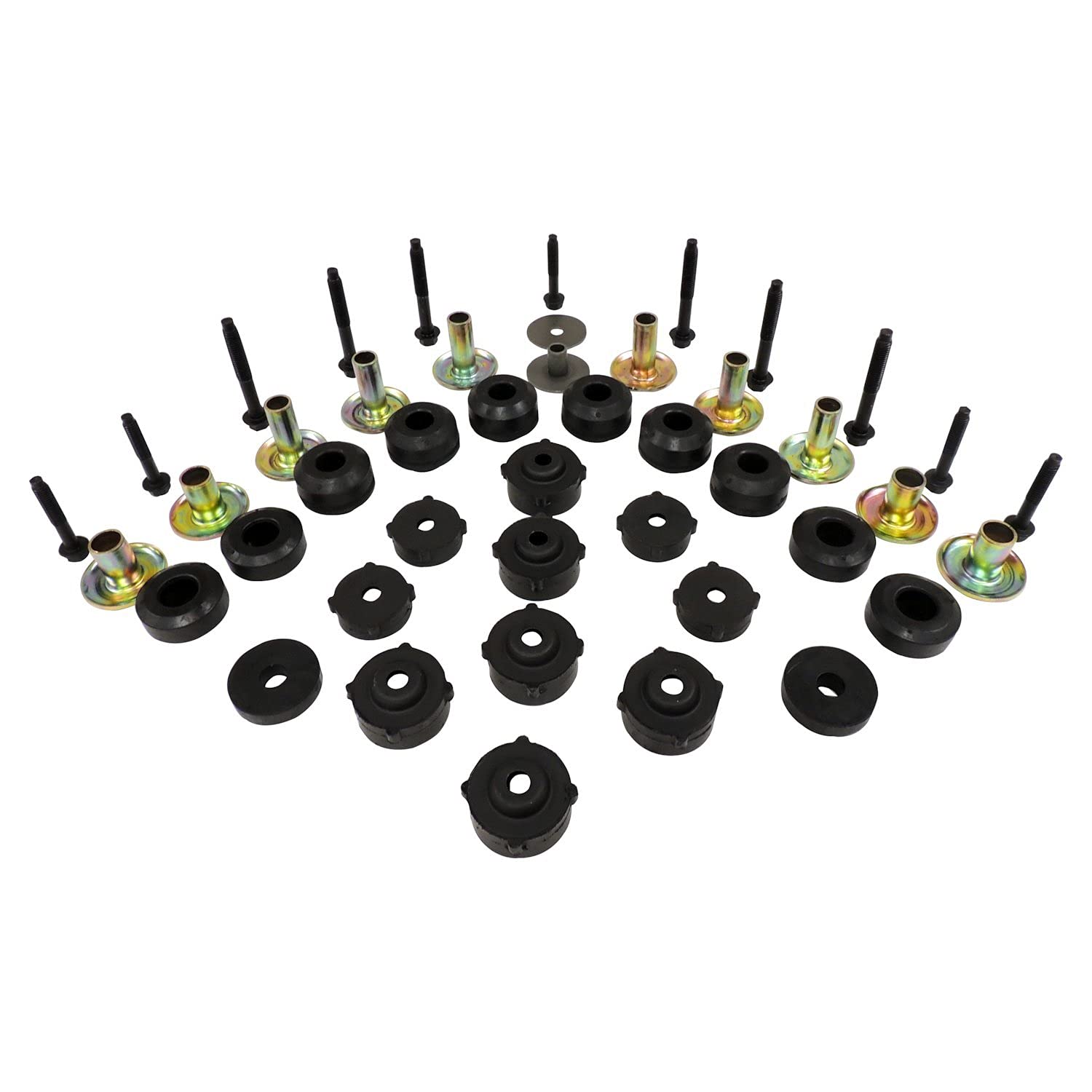 Crown Automotive Body Mount Master Kit - Complete Replacement Set for Jeep, Chevy, Ford & More | Durable Suspension & Chassis Upgrade for Off-Road & Daily Driving