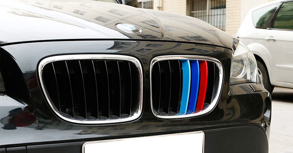 BMW E83 X3 LCI (2007-2010) ///M Color Grille Insert Trims with 7 Beam Kidney Grill - Upgrade Your Front Grille for Sporty Look | Perfect for Car Enthusiasts & Show Vehicles