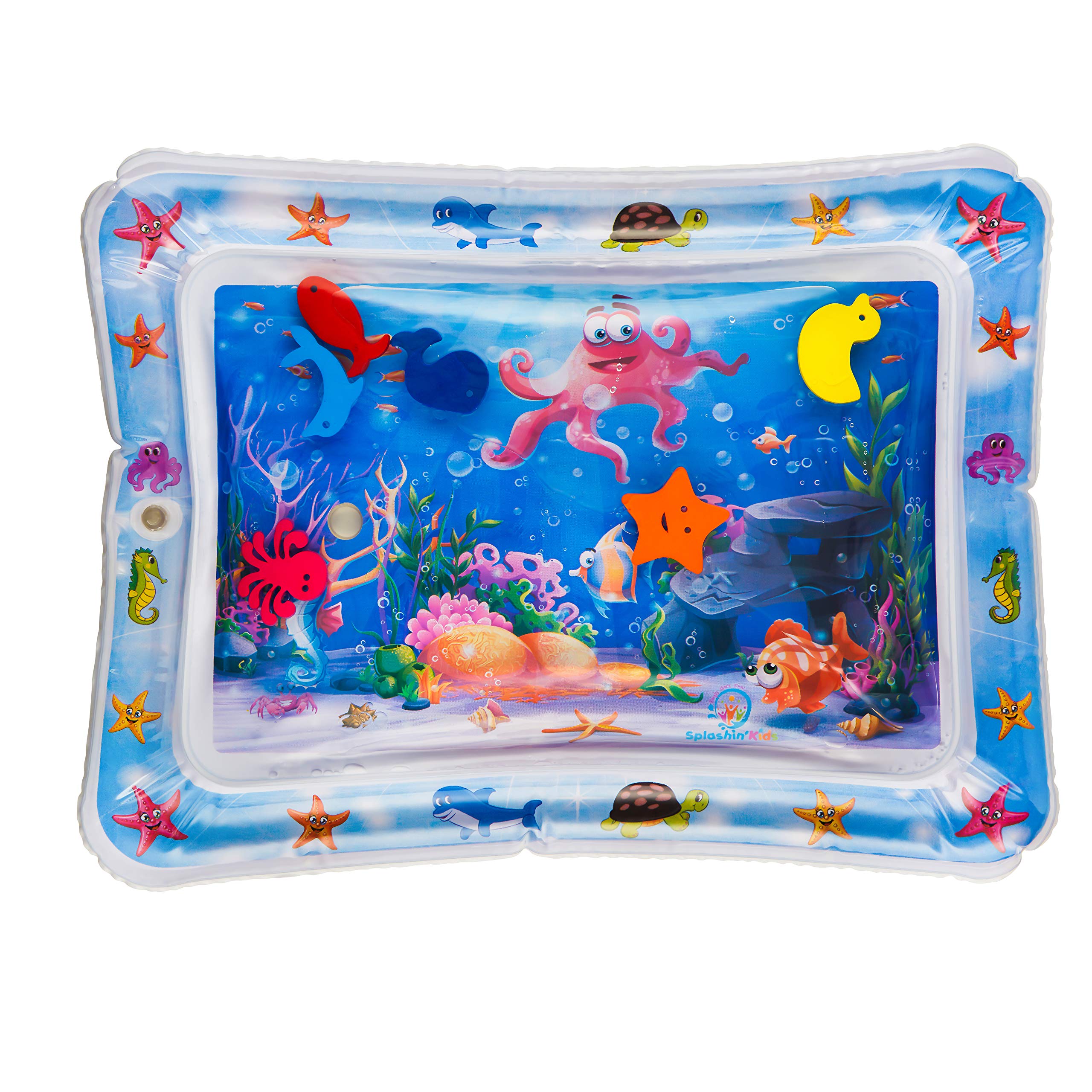 Premium Inflatable Water Mat for Babies - Tummy Time Play & Sensory Stimulation for Infants & Toddlers - Indoor/Outdoor Fun