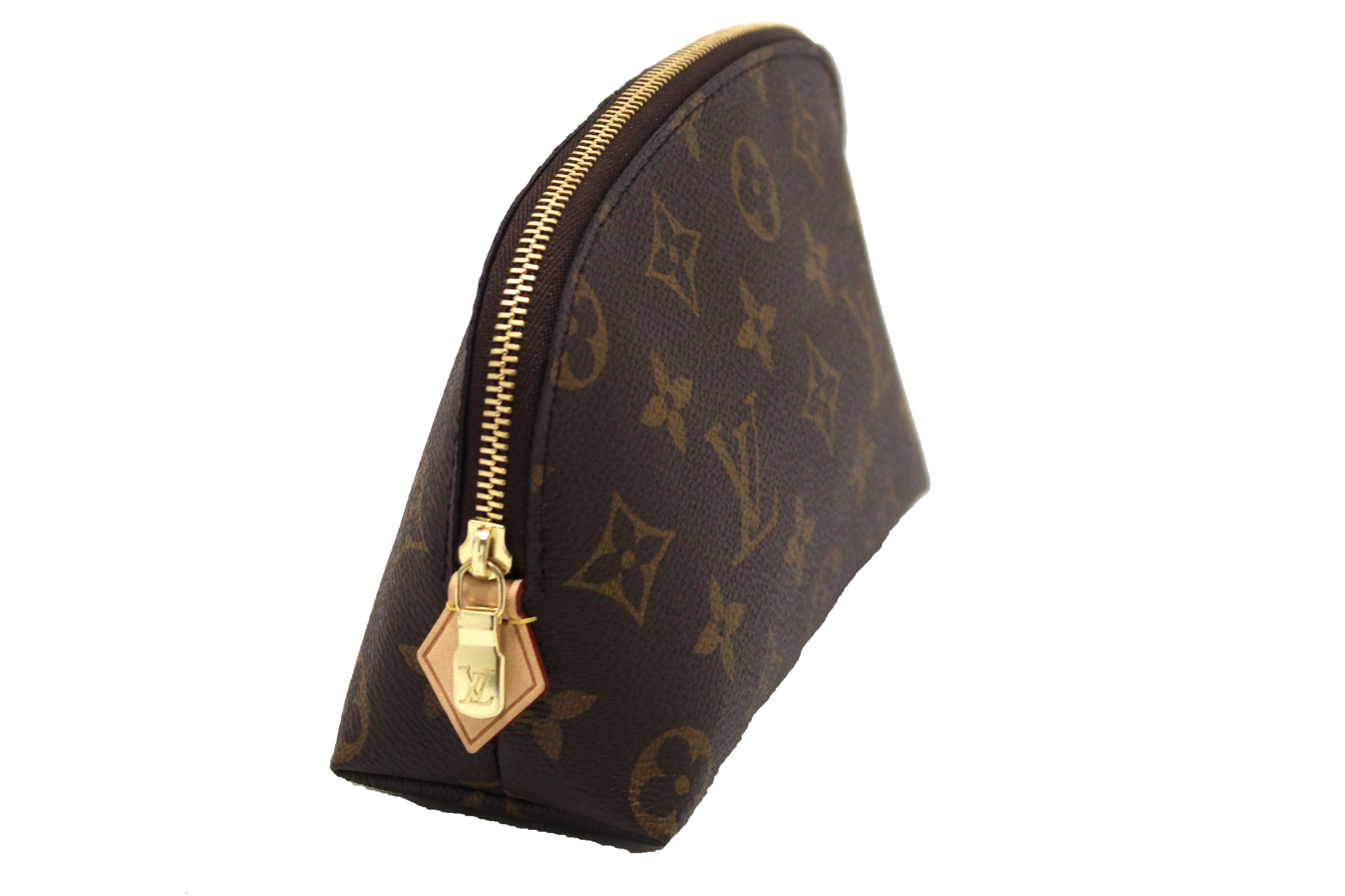 Authentic Louis Vuitton Monogram Canvas Cosmetic Pouch - Luxury Makeup Bag for Women, Travel Toiletry Organizer, Perfect for Everyday Use & Gift Giving