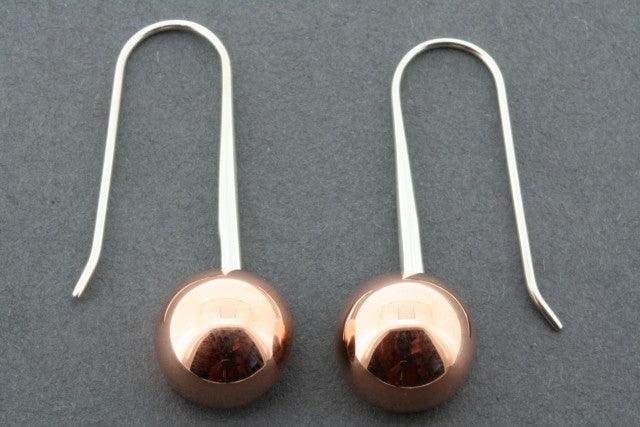 Copper Mushroom Drop Earrings for Women - Handmade Boho Dangle Earrings - Perfect for Casual Wear, Parties & Gifts