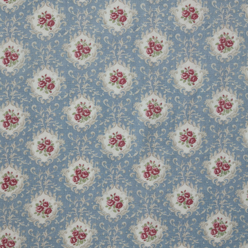 Vintage Blue Linen Fabric Samples - Distressed & Aged Look for Home Decor, DIY Projects & Upholstery - Perfect for Farmhouse, Rustic & Shabby Chic Style