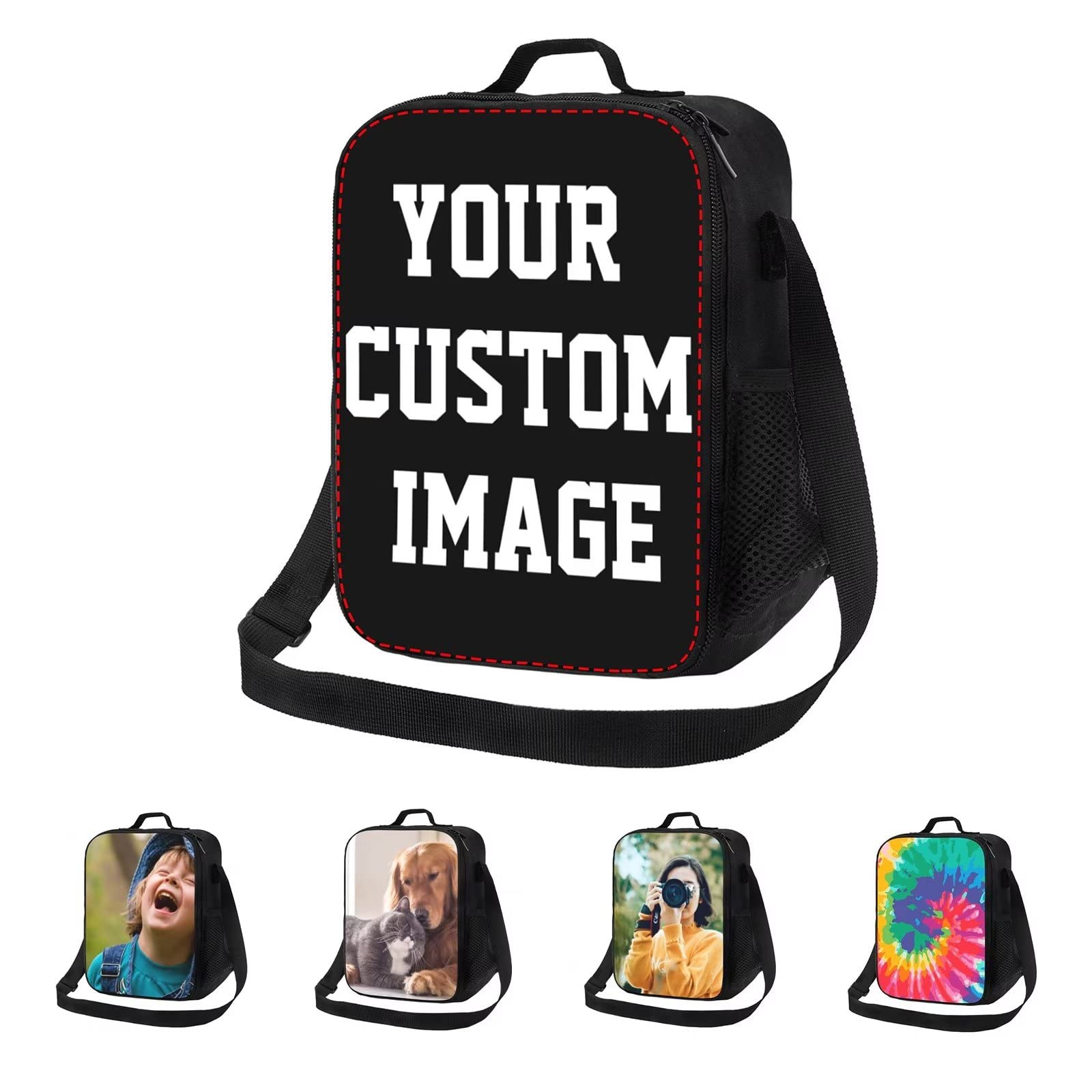 Custom Insulated Lunch Bag Box - Personalized Reusable Lunch Tote for Women & Men - Great for Picnic, School, Office & Outdoor Activities