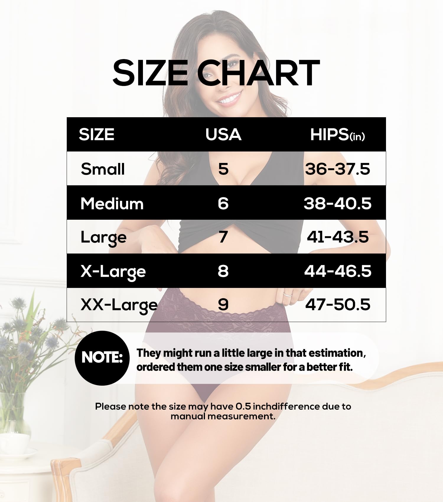 Wealurre Women's Cotton Bikini Panties - High Waisted Lace Hipster Stretch Briefs - 5 Pack Soft Underwear for Everyday Comfort | Perfect for Work, Yoga & Lounge Wear