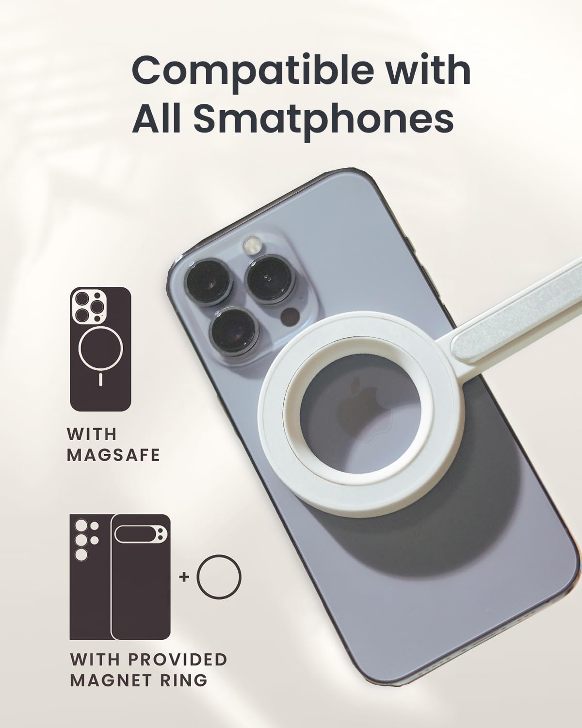 Magnetic Selfie Stick Tripod for iPhone 16 Pro Max - 64