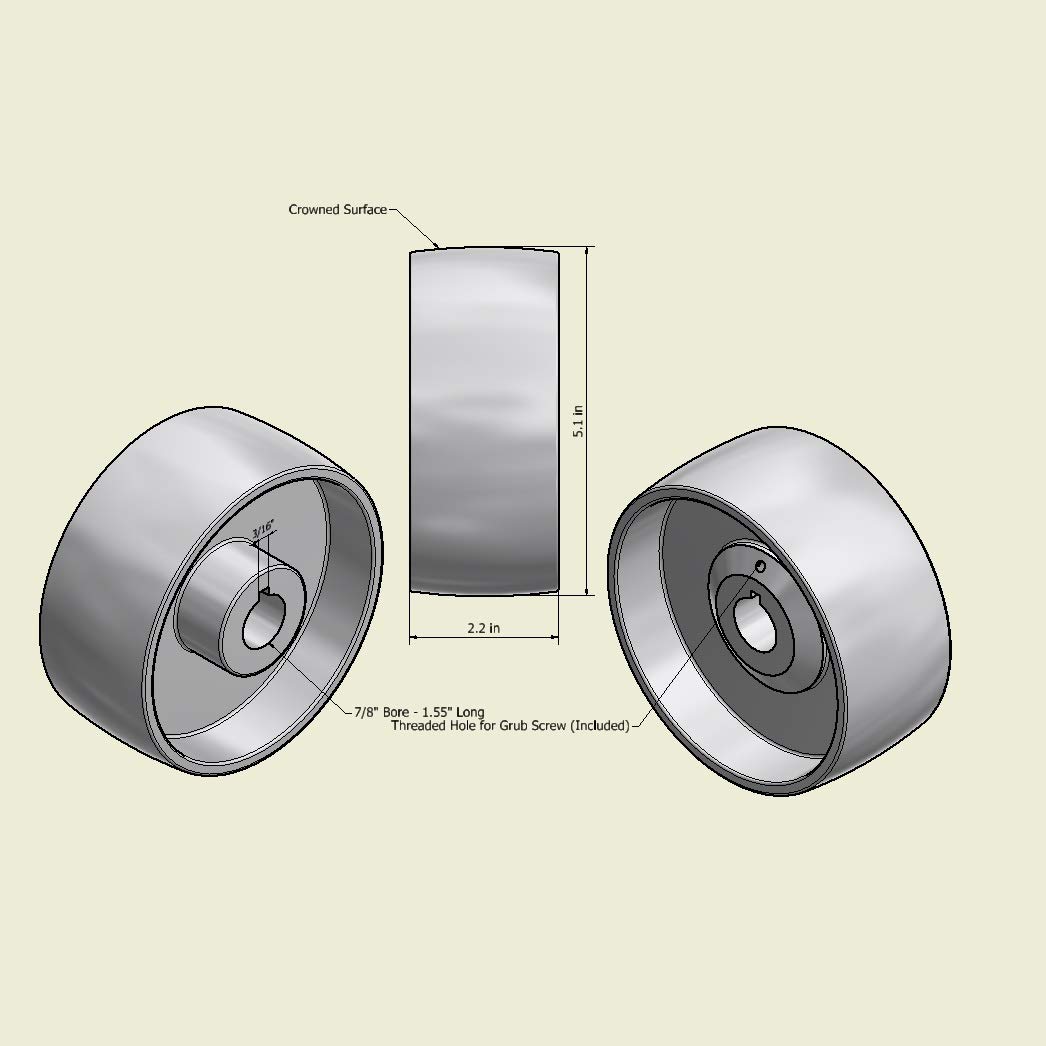 2x72 Belt Grinder Wheel Set - 5