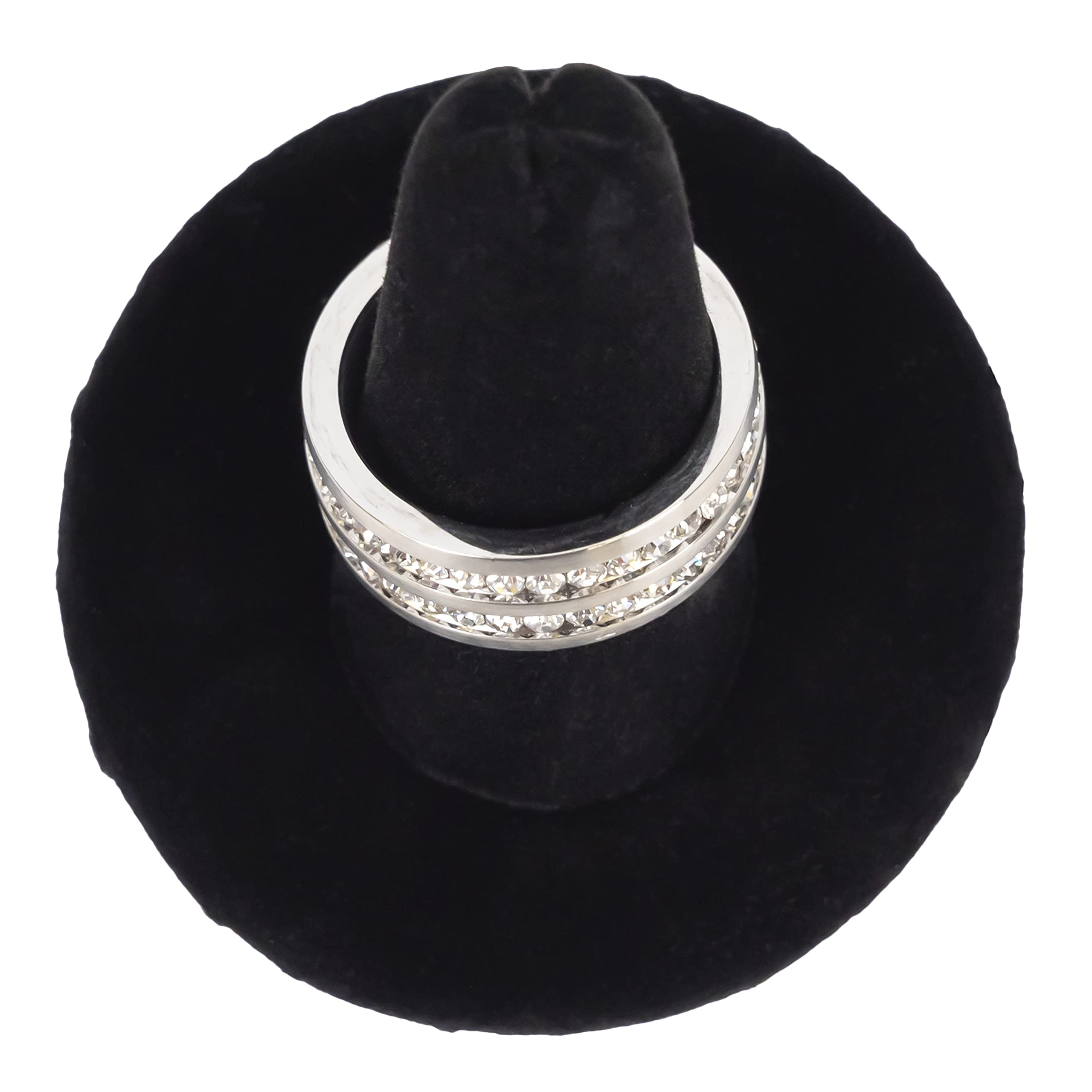 Lightweight Black Velvet Ring Holder - Jewelry Display & Home Organization (5-Pack) for Retail & Bedroom
