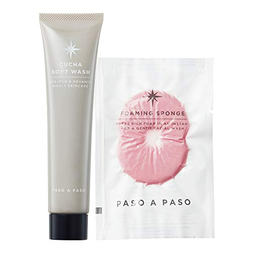 PASO A PASO CUCHA SOFT FACE WASH - Deep Cleansing Mud Clay Facial Wash for Pore Minimizing & Blackhead Removal | Japanese Formula 40g (1.4 oz) | Gentle Daily Cleanser for Oily, Acne-Prone & Sensitive Skin | Perfect for Morning & Night Skincare Routine
