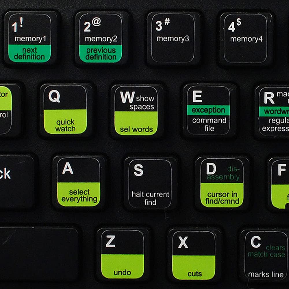 Visual Studio Keyboard Shortcut Stickers for Coding Efficiency