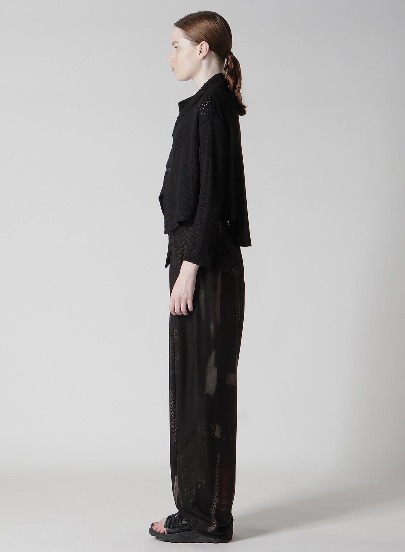 Stylish Cotton Jersey & Lace Off-Neck 3-Button Jacket for Women - Perfect for Office Wear, Casual Outings & Spring Layering
