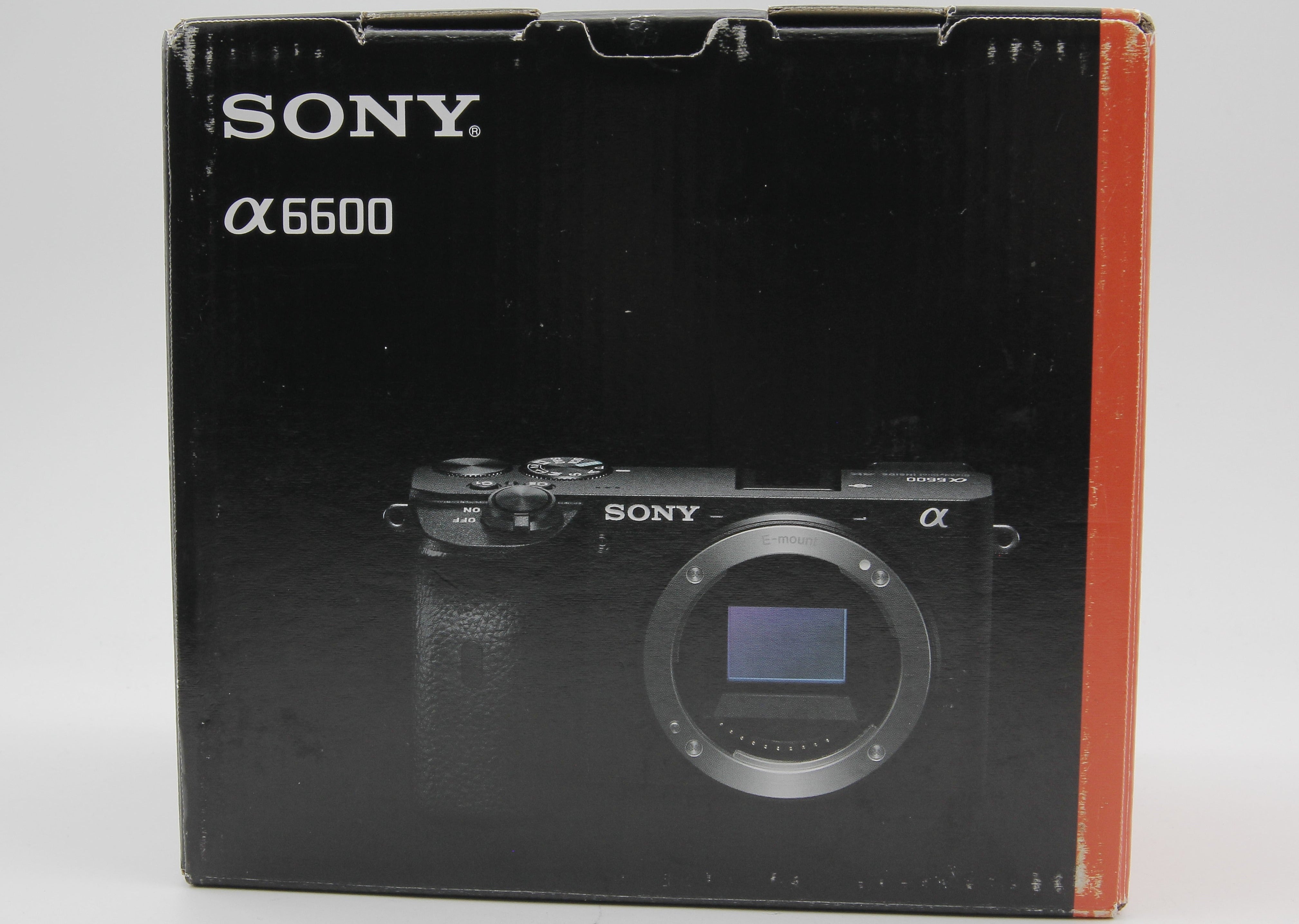 Open Box Excellent Condition Sony Alpha a6600 Mirrorless Digital Camera Body Only - Perfect for Vlogging, Travel Photography & Professional Shooting