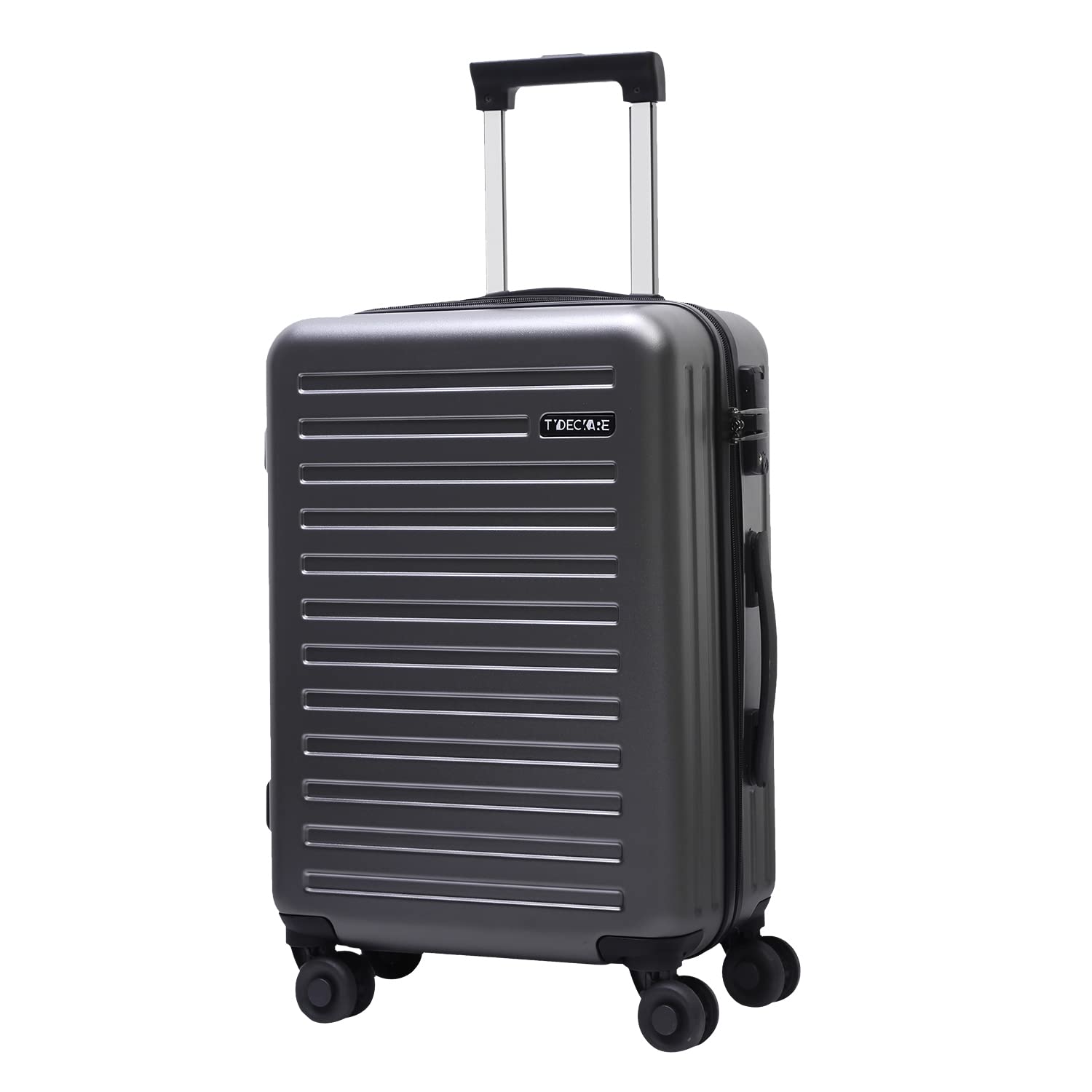 20 Inch Carry On Luggage ABS+PC Lightweight Hardshell Suitcase with TSA Lock & 360° Spinner Wheels - Small Hand Luggage 42L Capacity for Air Travel, Business Trips & Weekend Getaways (Grey)