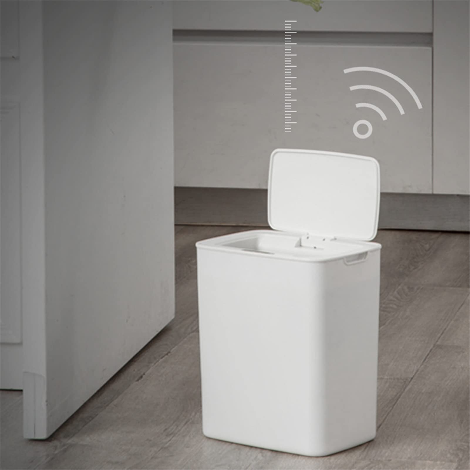 Smart Sensor Trash Can - Automatic Kitchen & Bathroom Garbage Bin (Black) for Hygienic Home