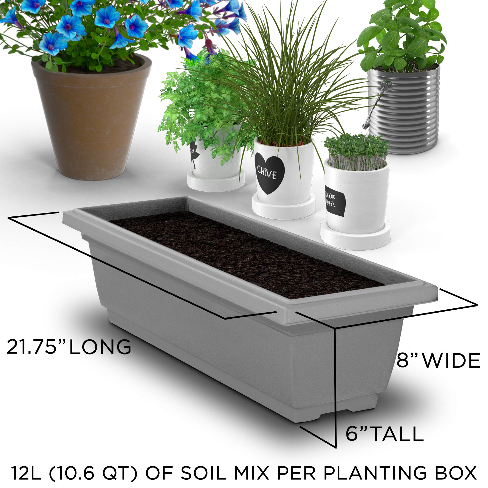 5-Tier 4Ft Vertical Raised Garden Bed - Food Safe Planter Box for Herbs, Vegetables & Flowers | Indoor & Outdoor Gardening Solution for Patio, Balcony, Greenhouse & Backyard