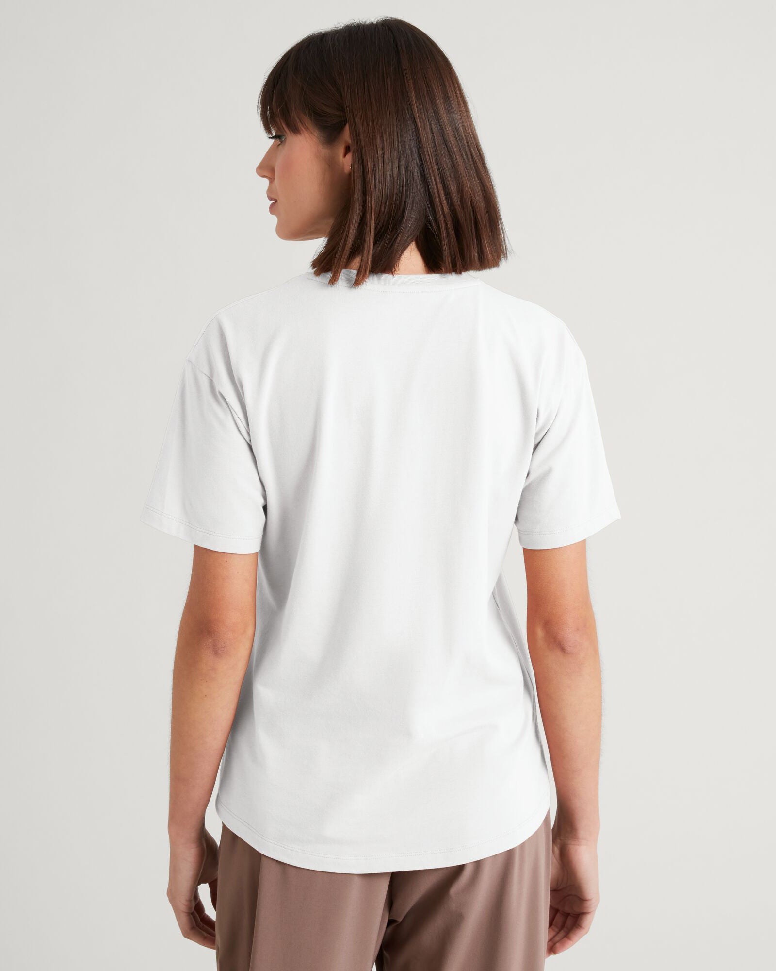 KMD Women's Short Sleeve T-Shirt - Soft Cotton Crew Neck Tee for Casual Wear - White | Perfect for Everyday Outfits, Workouts & Summer Fashion
