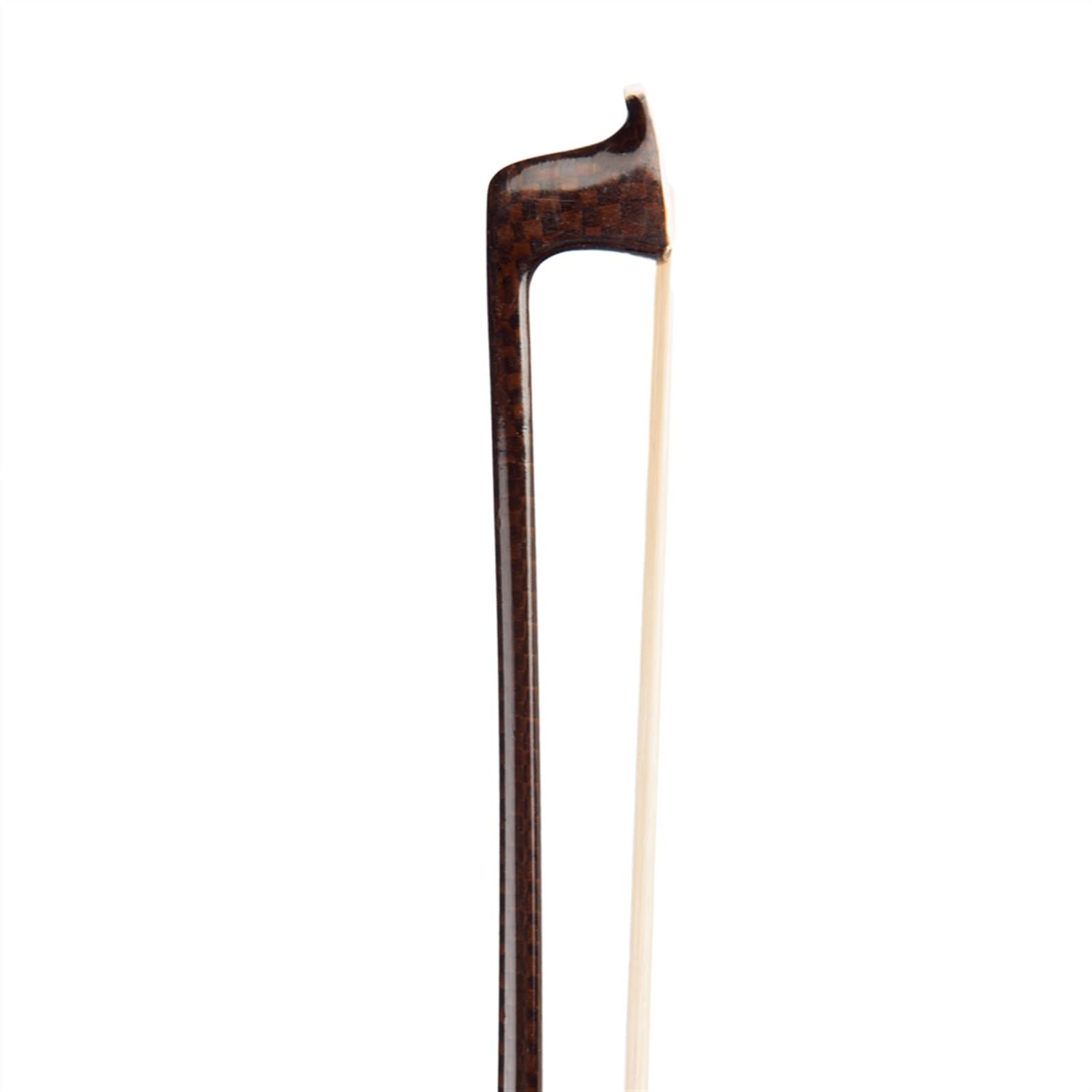Premium 4/4 Violin Bow - Advanced Carbon Fiber with Mongolian Horsehair, Ebony Frog & Sheepskin Grip - Perfect for Professional Violinists & Advanced Students - Ideal for Concerts, Practice & Performances