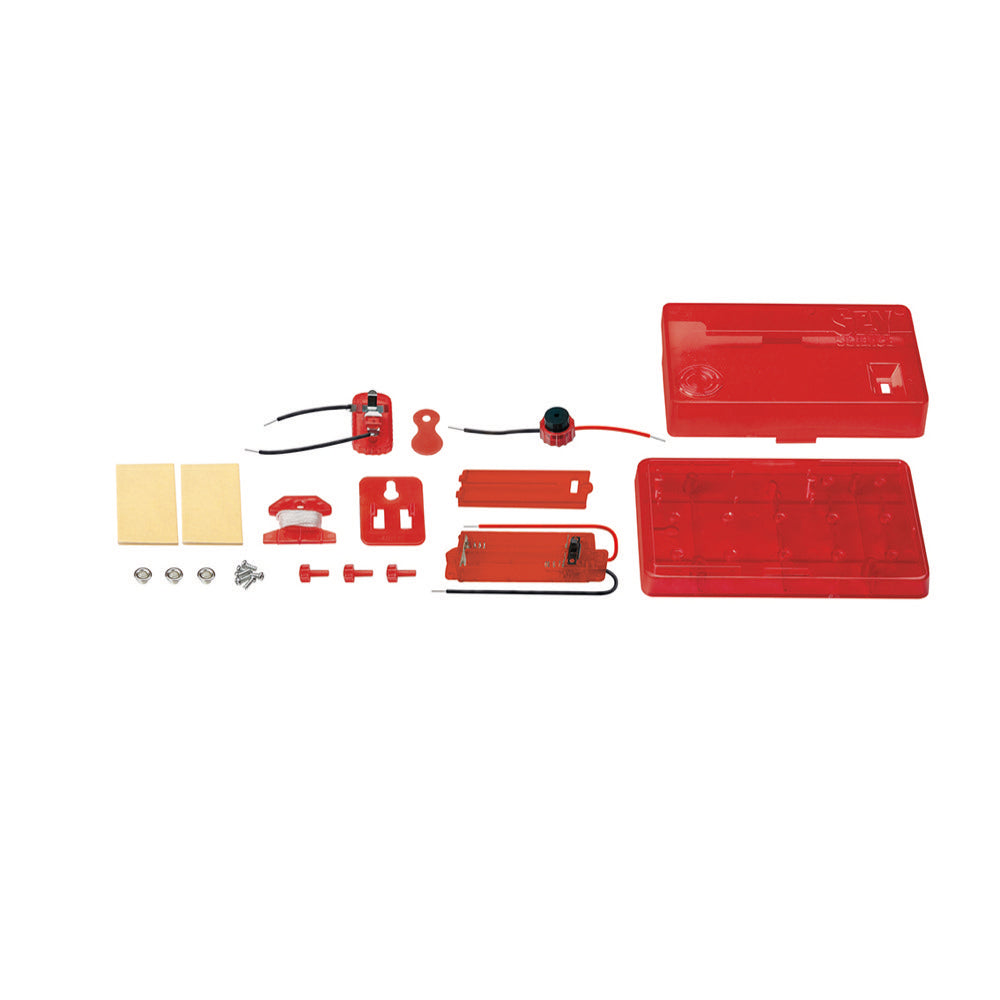 4M KidzLabs Spy Science Intruder Alarm Kit - Fun STEM Educational Toy for Kids, Learn Basic Circuit & Security Concepts - Perfect for Home Security Projects & Science Experiments